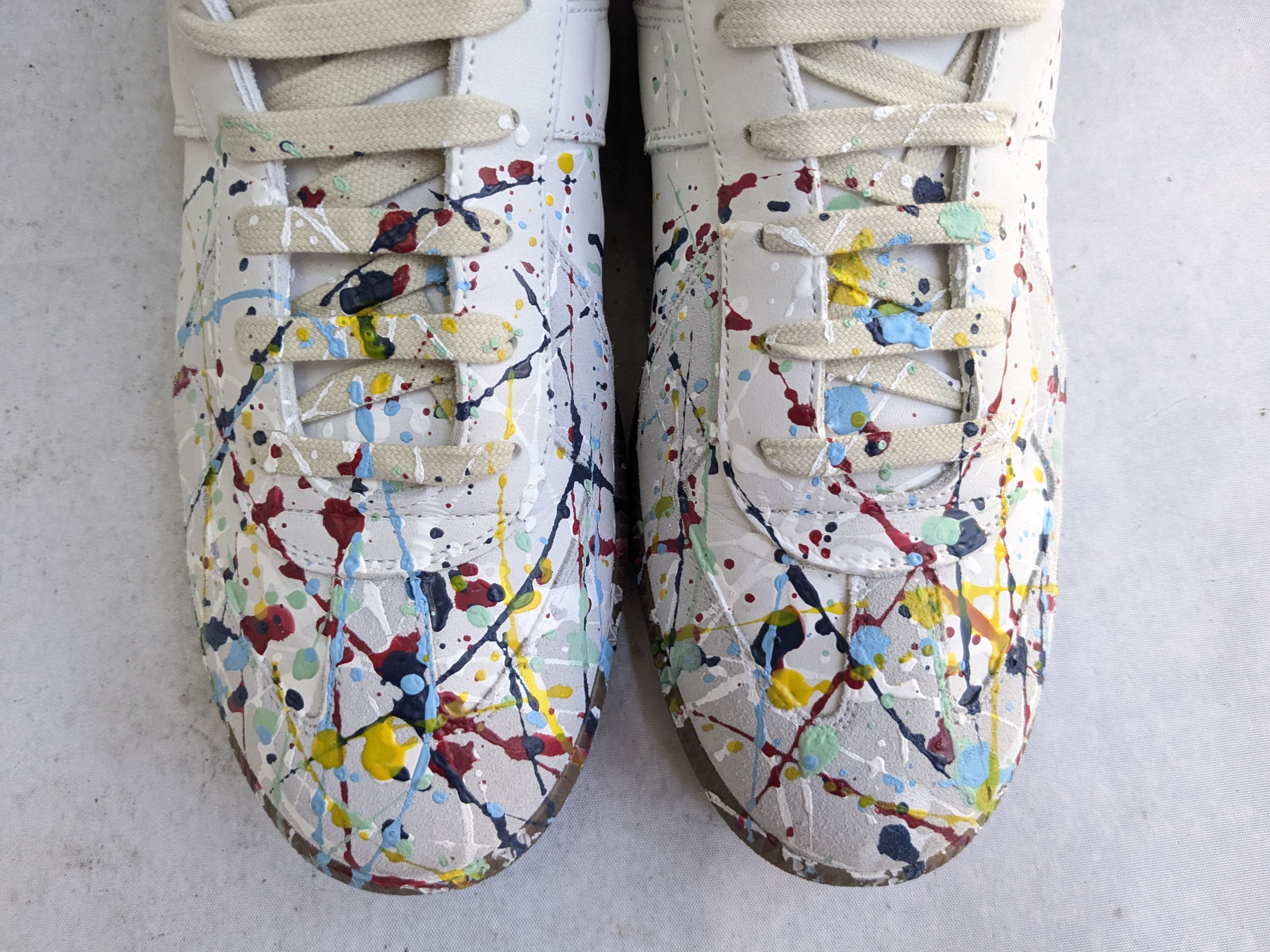 Maison Margiela Maison Margiela GAT Replica Paint Splatter 11.5 44.5 Size US 11.5 / EU 44-45 - 2 Thumbnail