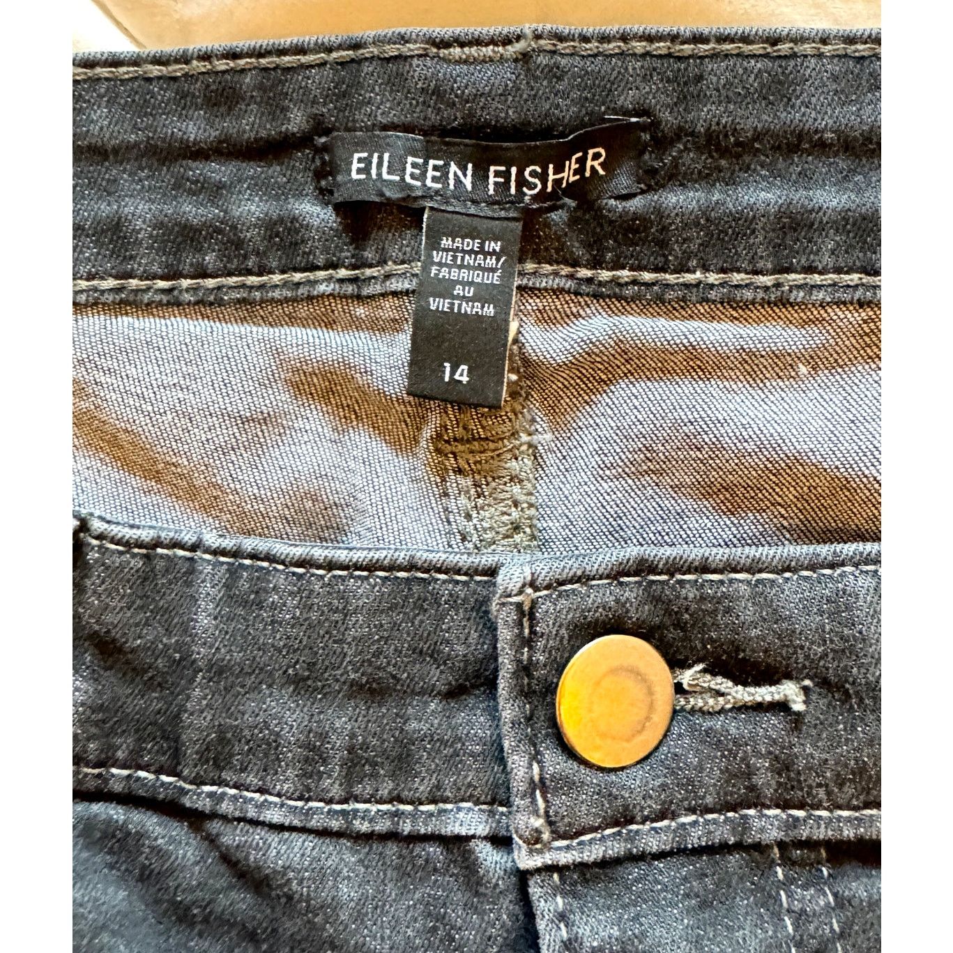 Eileen Fisher Eileen Fisher Org Cotton Straight Leg Relaxed Ankle Jeans Size 36" / US 14 / IT 50 - 3 Thumbnail