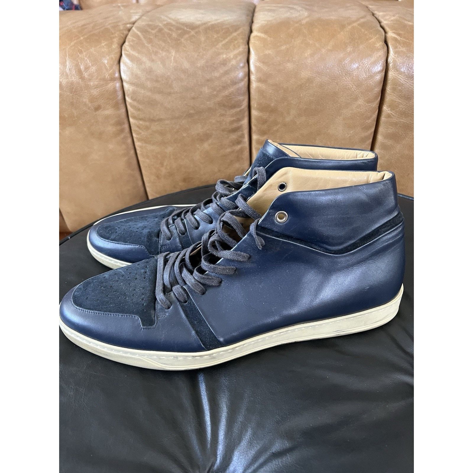 Other LAVATI Navy-Mid | NAVY Italian Leather Shoes US 11 Size US 11 / EU 44 - 3 Thumbnail