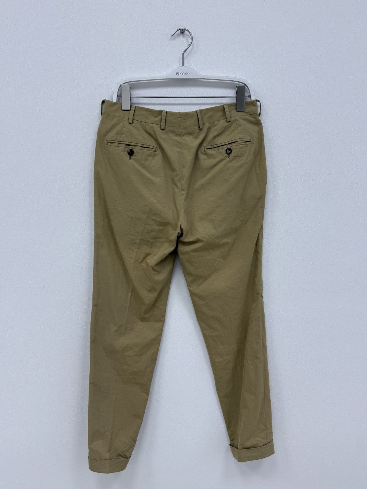 Caruso Raffaele Caruso Cotton Olive Khaki 2 Piece Suit Size EUR 48 Size 38R - 13 Thumbnail