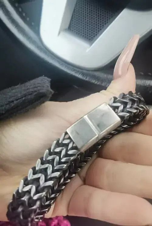 Jewelry Stainless Steel Chain Men Bracelet Punk Vintage Wristband Size ONE SIZE - 3 Thumbnail