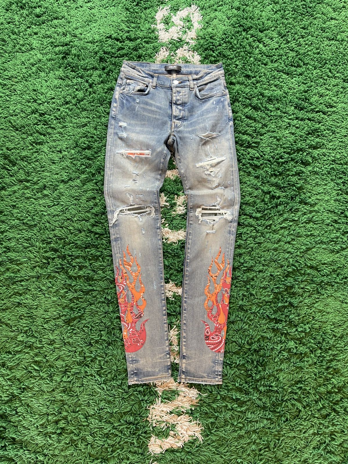 Amiri Amiri Flame Jeans Size US 30 / EU 46 - 1 Thumbnail
