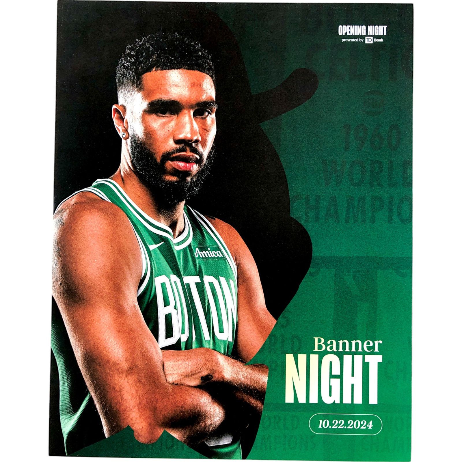 NBA Boston Celtics v New York Knicks 10/22/24 BannerNight Poster Size ONE SIZE - 1 Thumbnail