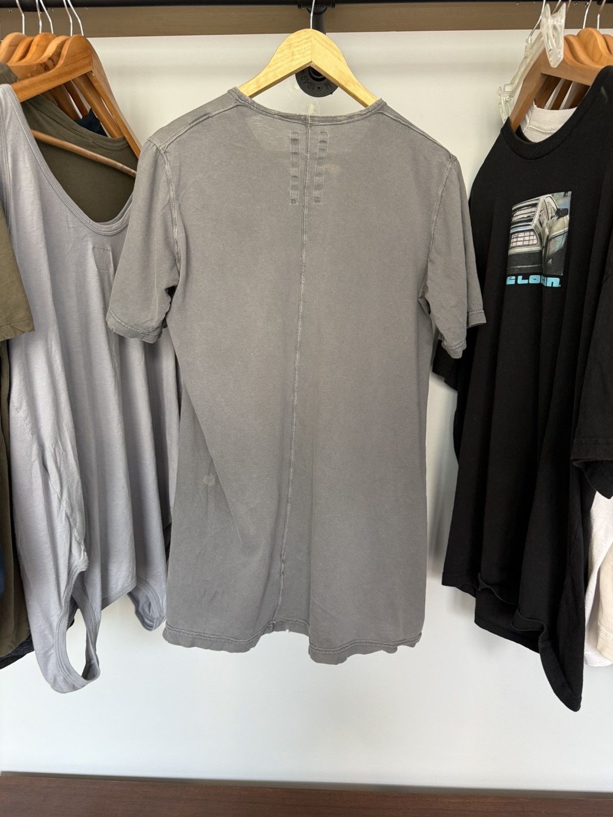 Rick Owens Drkshdw Rick Owens DRKSHDW Bleached Hot Dog Tee Size US M / EU 48-50 / 2 - 4 Thumbnail