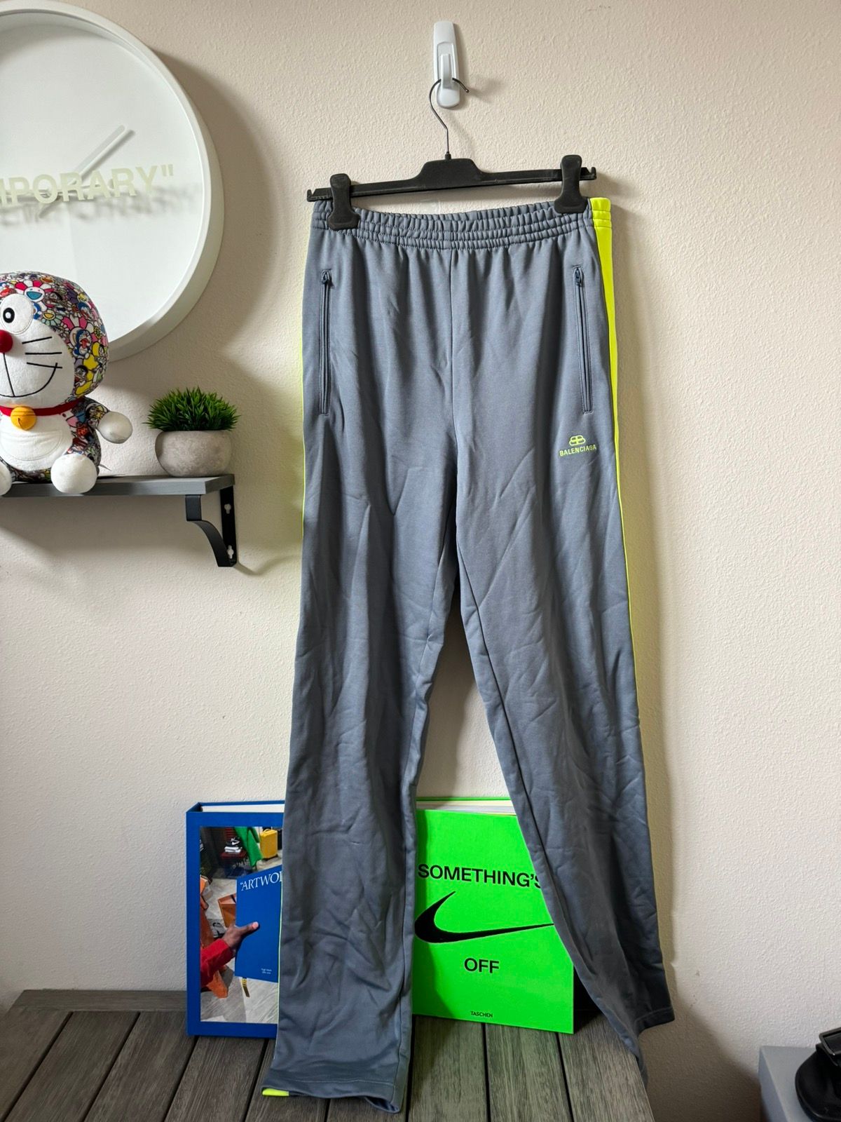Pre-owned Balenciaga Bb Sporty Track Sweats Pants In Grey