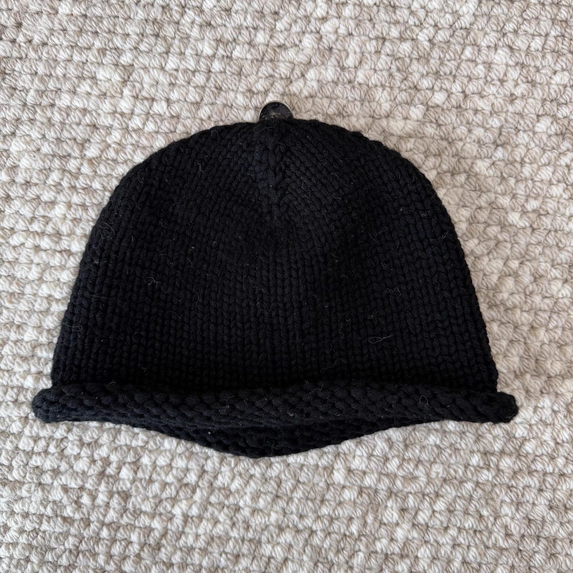 Chrome Hearts Chrome Hearts Silver Scout Flower Patch Blk Beanie Size ONE SIZE - 2 Thumbnail