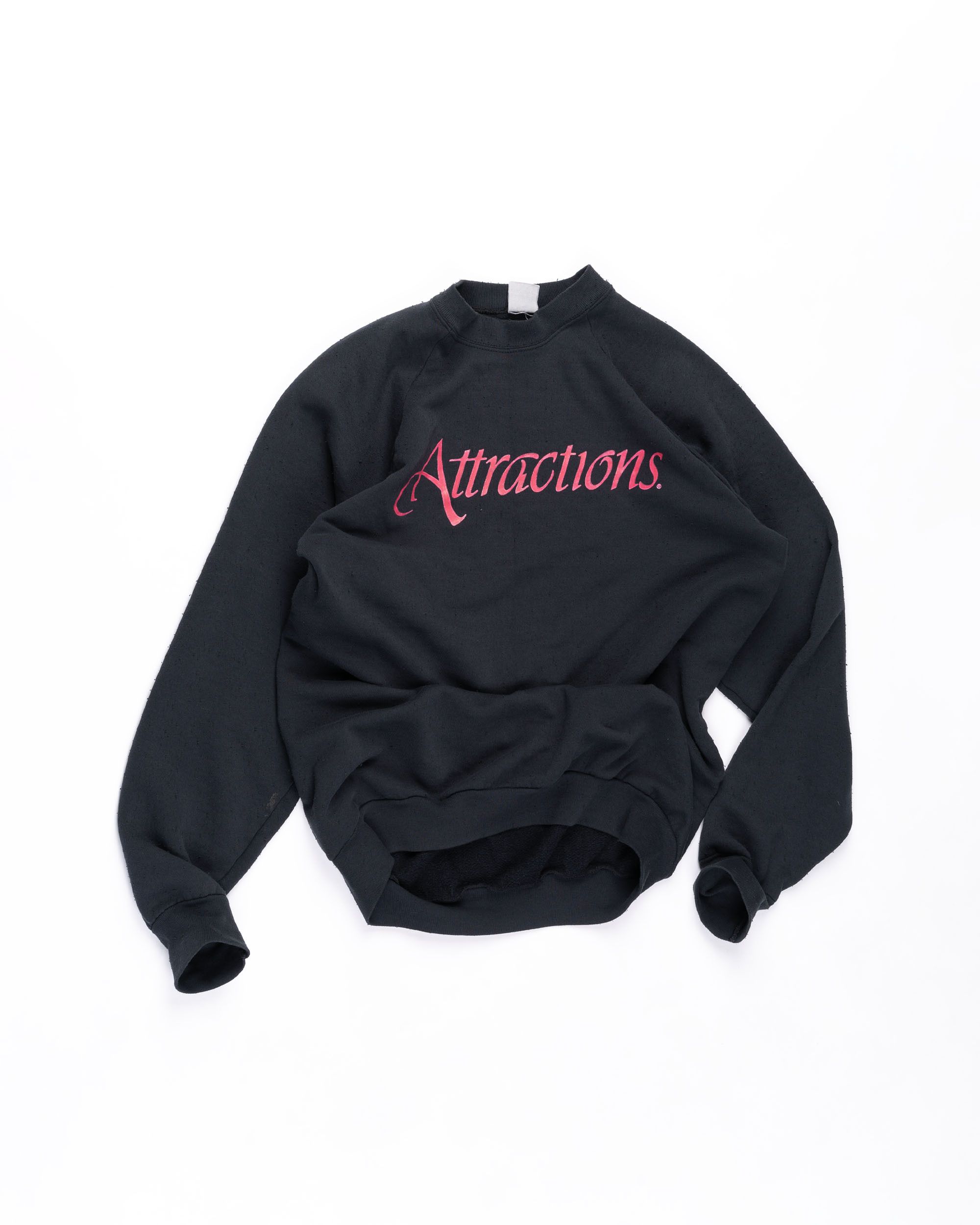 image of Vintage Attractions Crewneck in Black, Men's (Size Large)