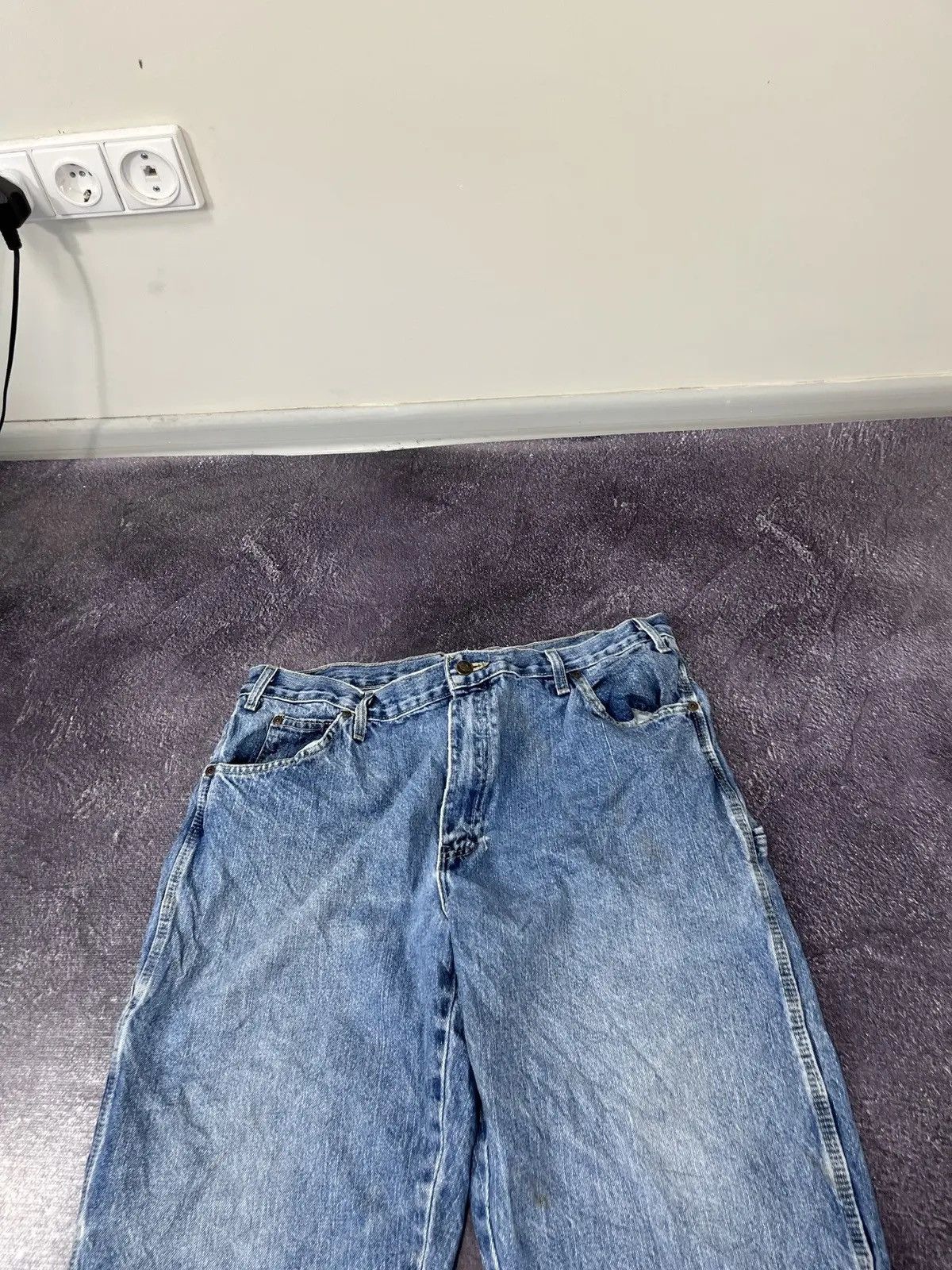 Dickies Vintage Dickies Faded Blue Work Hype Baggy Jeans Size US 38 / EU 54 - 9 Thumbnail
