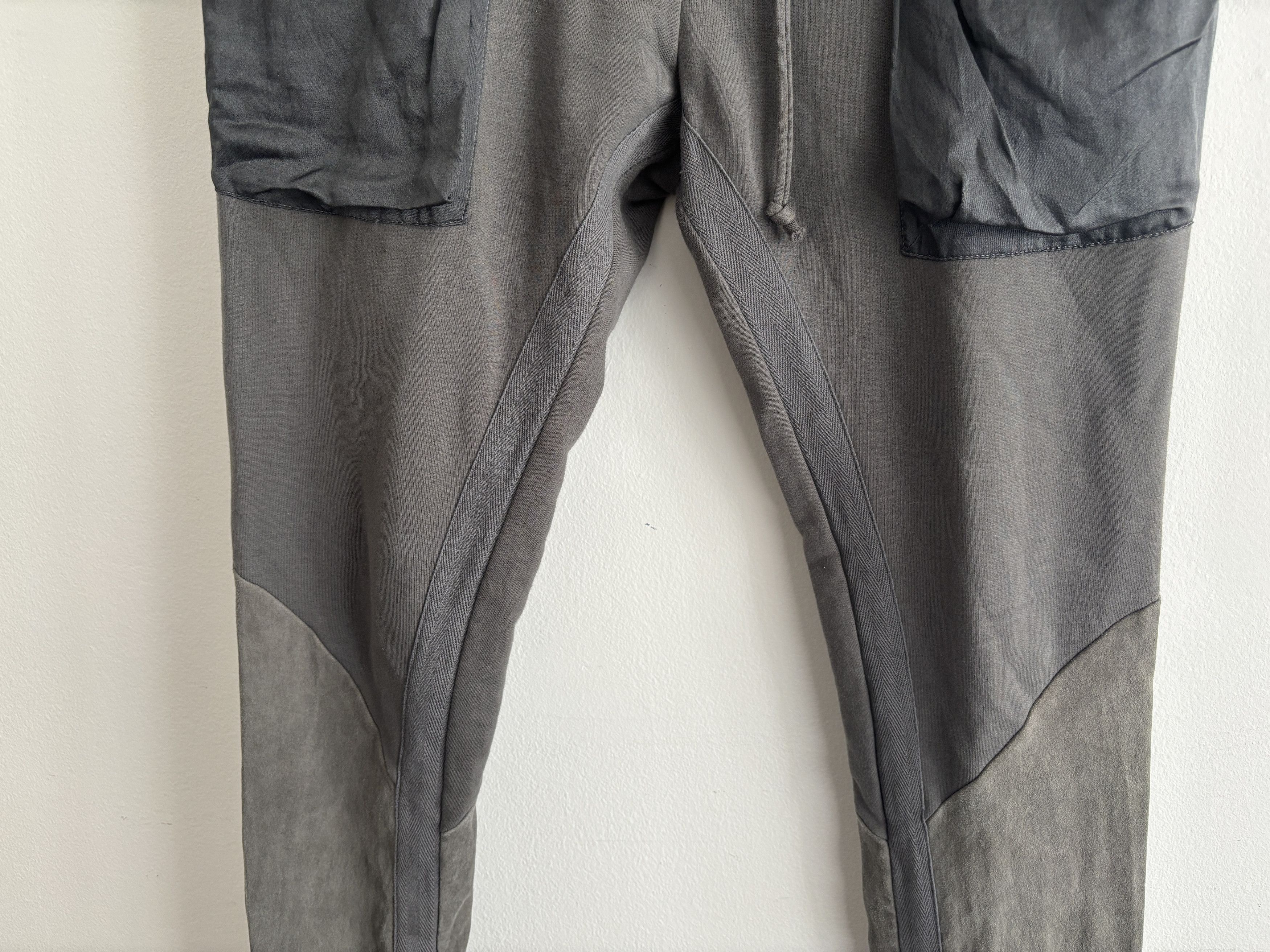 Haider Ackermann Drawstring Cotton Silk Leather Tapered Lounge Pants Size 36" / US 14 / IT 50 - 5 Thumbnail