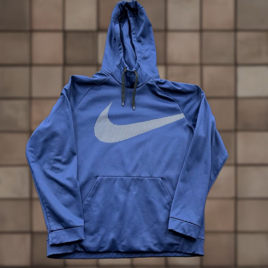 Nike Nike Hoodie Men XL Blue Polyester Long Sleeve Gym Training Outdoors Size US XL / EU 56 / 4 - 1 Thumbnail