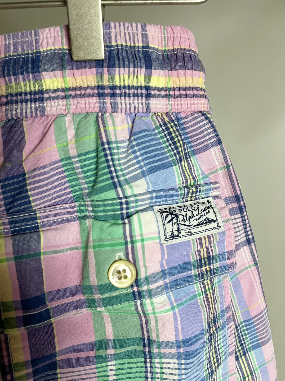 Polo Ralph Lauren VINTAGE 💦 Polo Ralph Lauren Swimwear Checkered sport Shorts Size US 30 / EU 46 - 9 Thumbnail