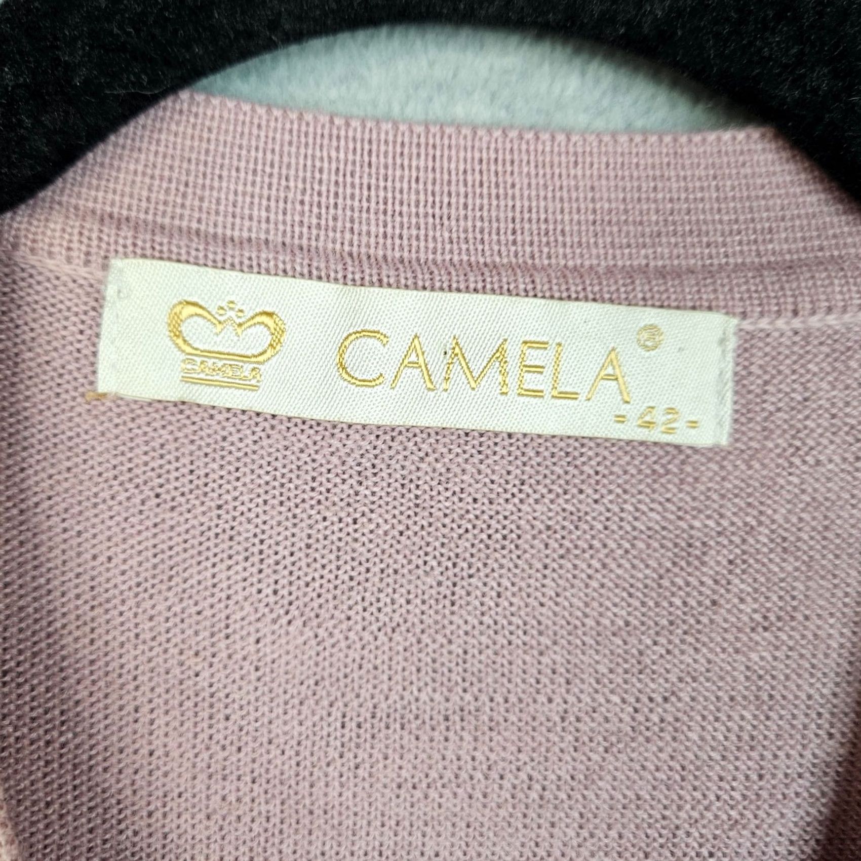 Camel CAMELA Cardigan Women Pink Floral Printed V-neck Button Up Size 42 Sweater Knit Regular All Seasons Womens Size M / US 6-8 / IT 42-44 - 5 Thumbnail