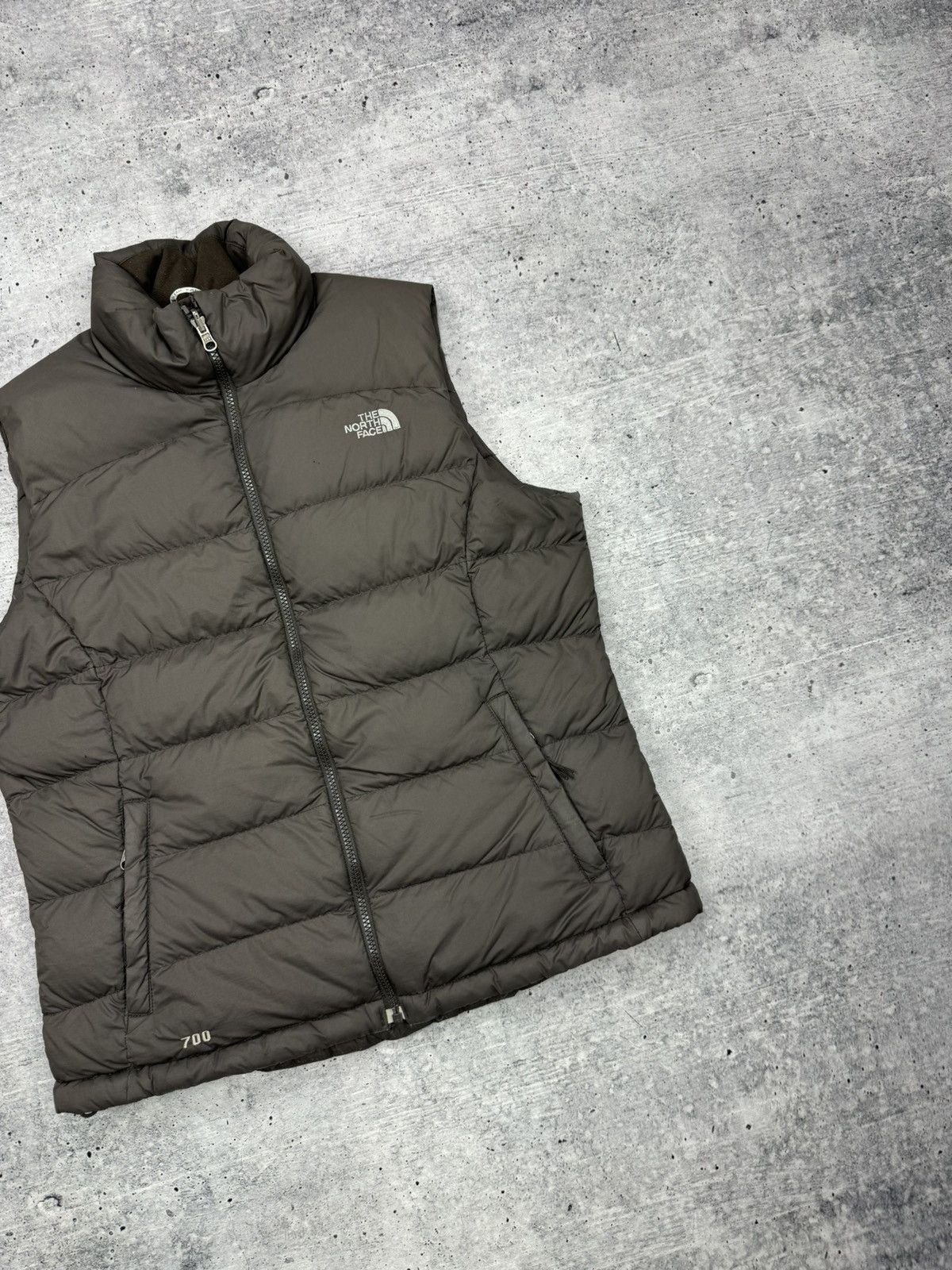 The North Face × Vintage Vintage Y2K The North Face 700 Down Brown Puffer Vest Jacket Size L / US 10 / IT 46 - 3 Thumbnail