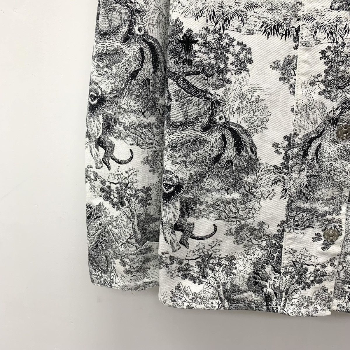 Dior Dior Gray Animal Jungle Print Cotton Jacket Size S / US 4 / IT 40 - 4 Thumbnail