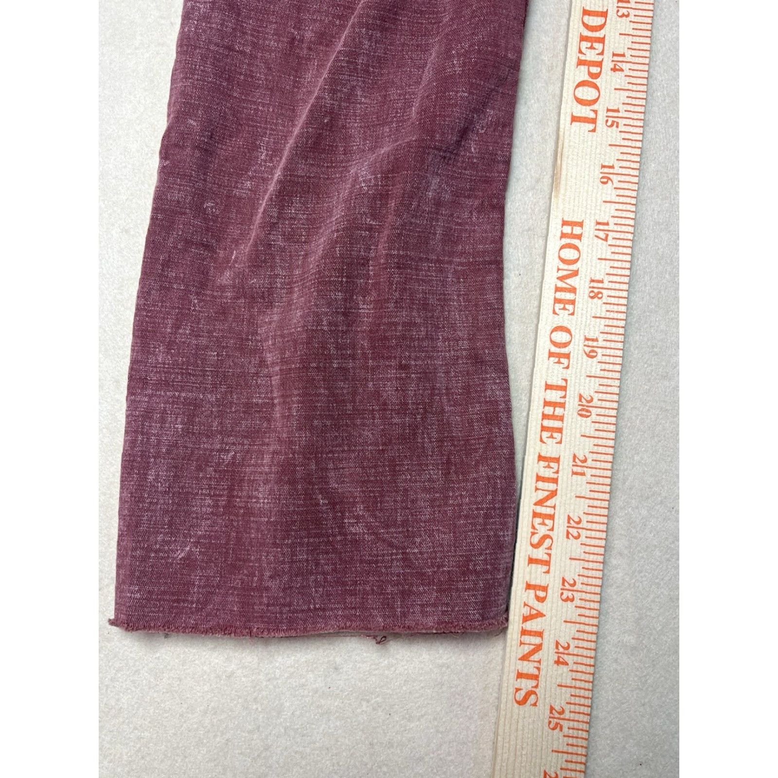 Vintage Anthropologie Pilcro Demilune Boot Utility Flare Pants Plum 00 Women Size 24" / US 00 / IT 34 - 5 Thumbnail