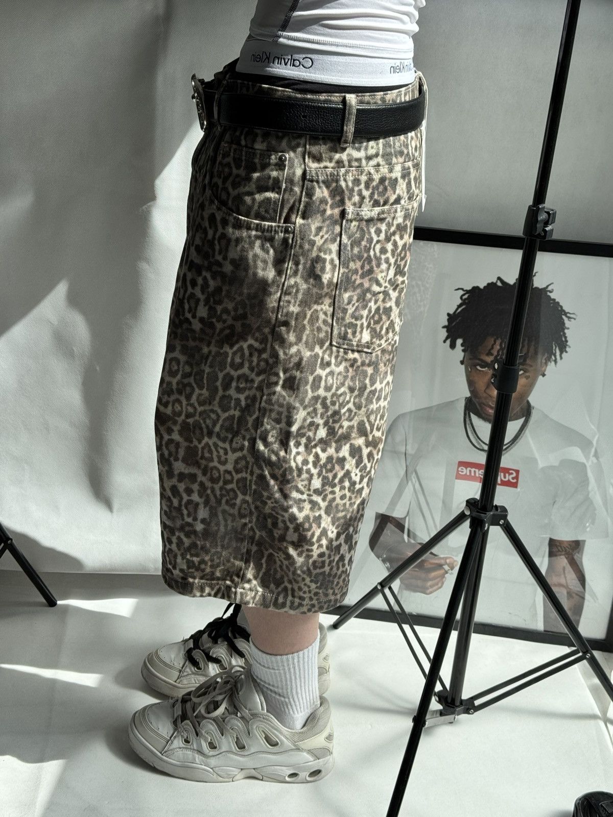 Jaded London Jaded London leopard Baggy shorts Sk8 Polar Skate Jorts Size US 30 / EU 46 - 4 Thumbnail
