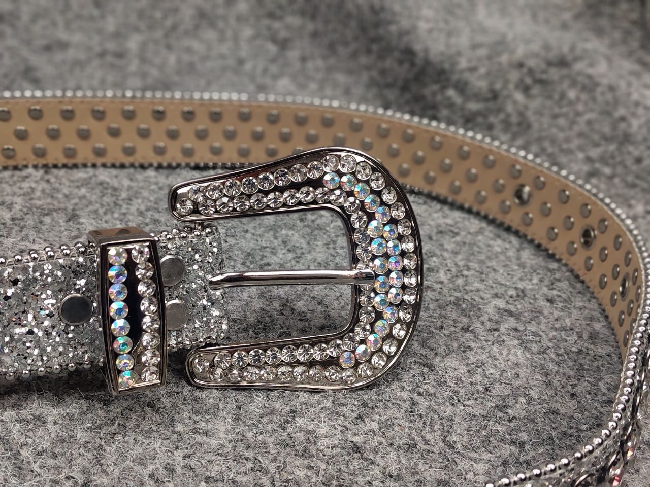 If Six Was Nine Vintage Hysteric Glamour B.B Simon Style Y2K stones Belt Size ONE SIZE - 8 Thumbnail