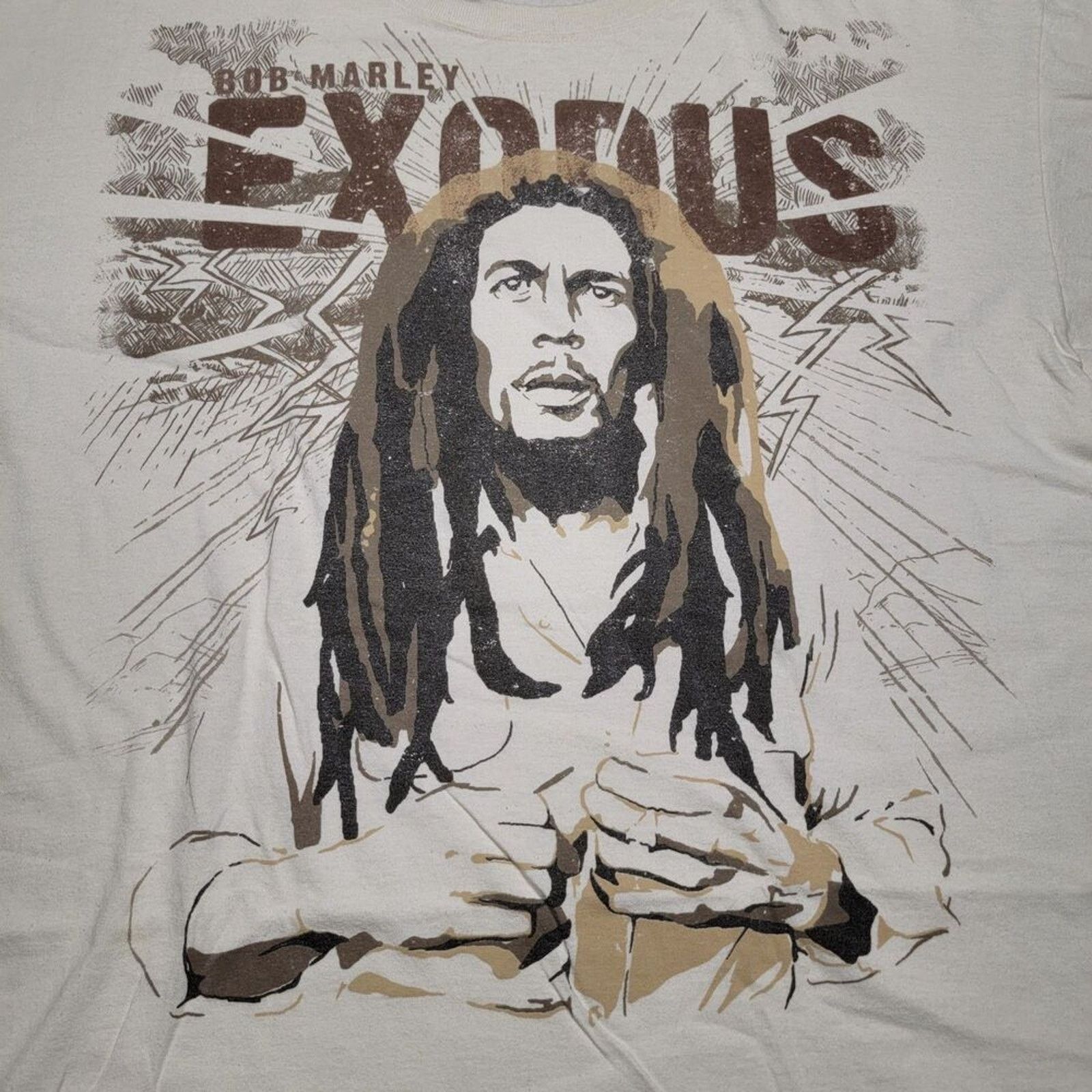 Zion Rootswear Zion Rootswear Bob Marley "Exodus" Unisex Tee - Size 2X Size US XXL / EU 58 / 5 - 1 Thumbnail