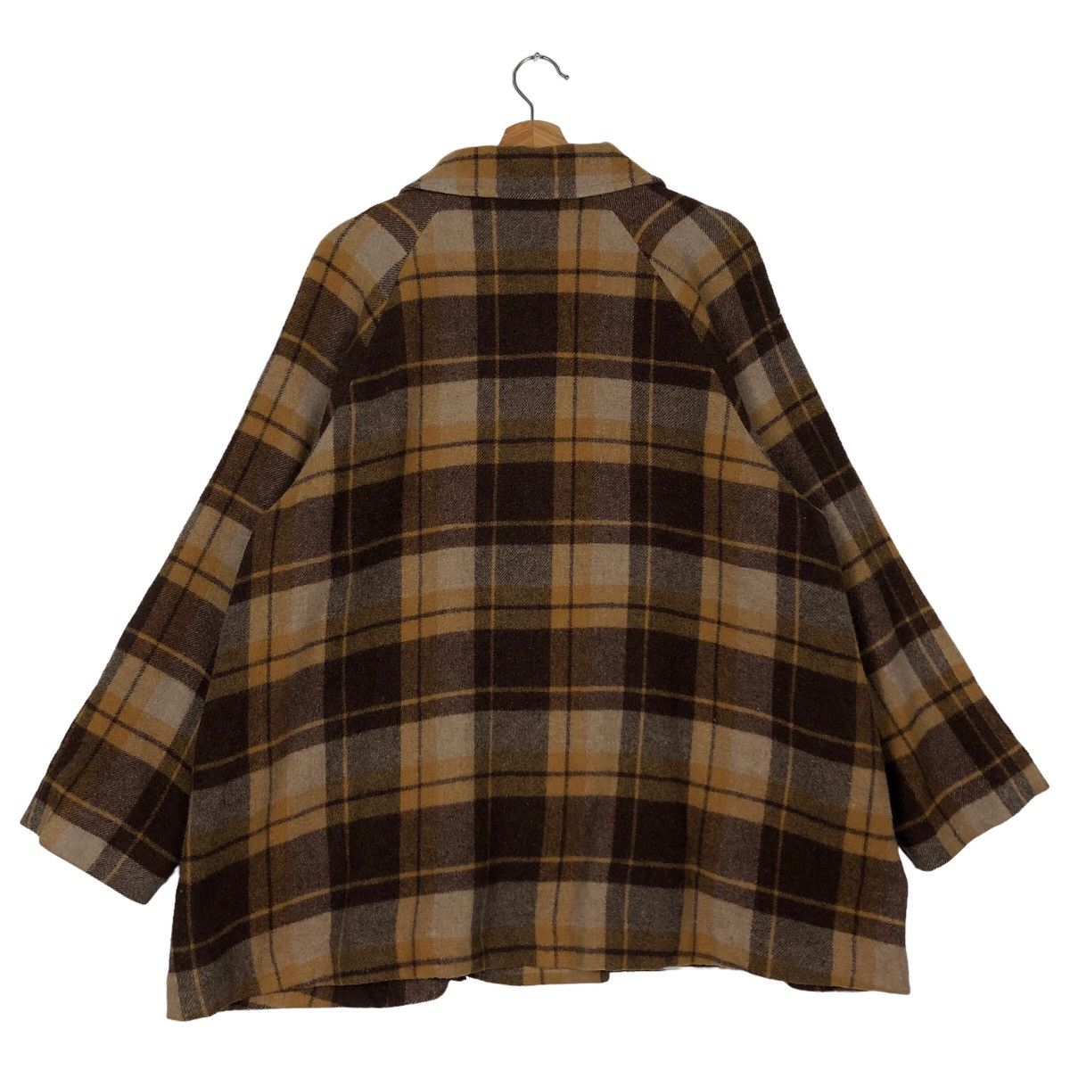 Issey Miyake 🔥90’s Tartan Design Wool Jacket Oversize Urban Issey Miyake Size US M / EU 48-50 / 2 - 7 Thumbnail