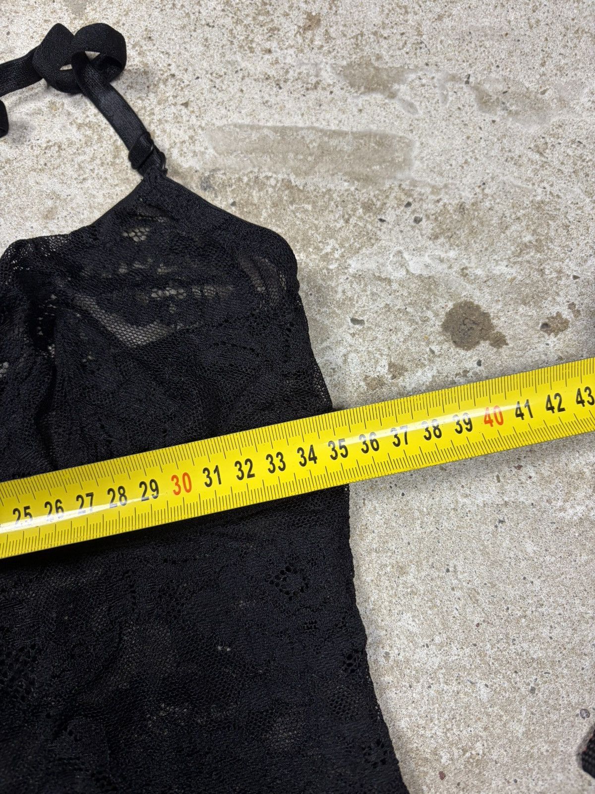Dolce & Gabbana Vintage 2000s Dolce & Gabbana Underwear Black Lace Top Logo Size M / US 6-8 / IT 42-44 - 10 Thumbnail