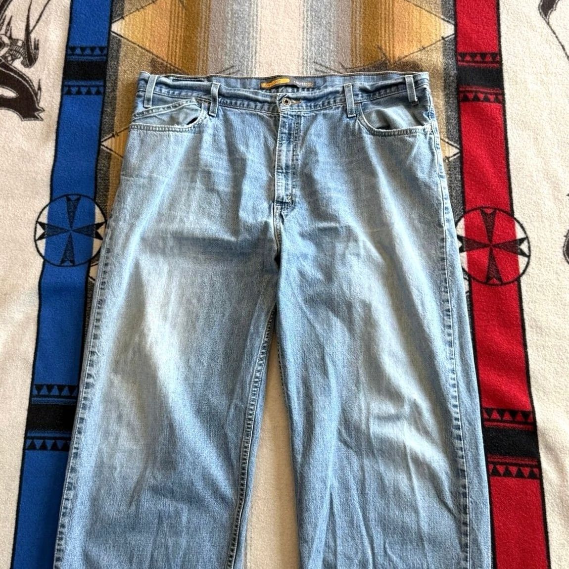 Levi's VINTAGE Levis SilverTab Jeans Mens 40x30 Low Loose Baggy Denim Y2K Skater Size US 40 / EU 56 - 6 Thumbnail