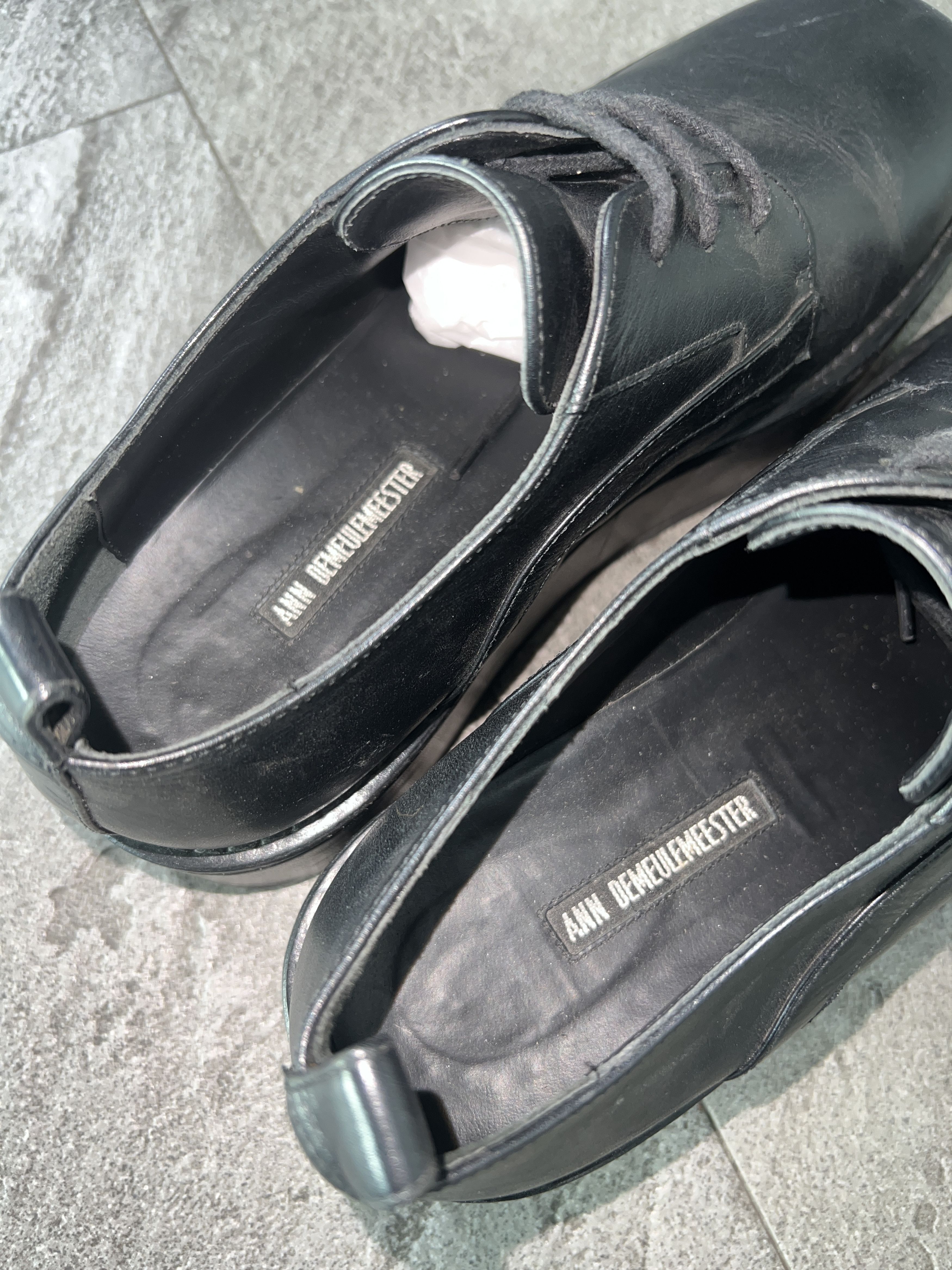 Ann Demeulemeester Ann Demeulemeester Platform Derby Shoes Black EU42 Size US 9 / EU 42 - 11 Thumbnail
