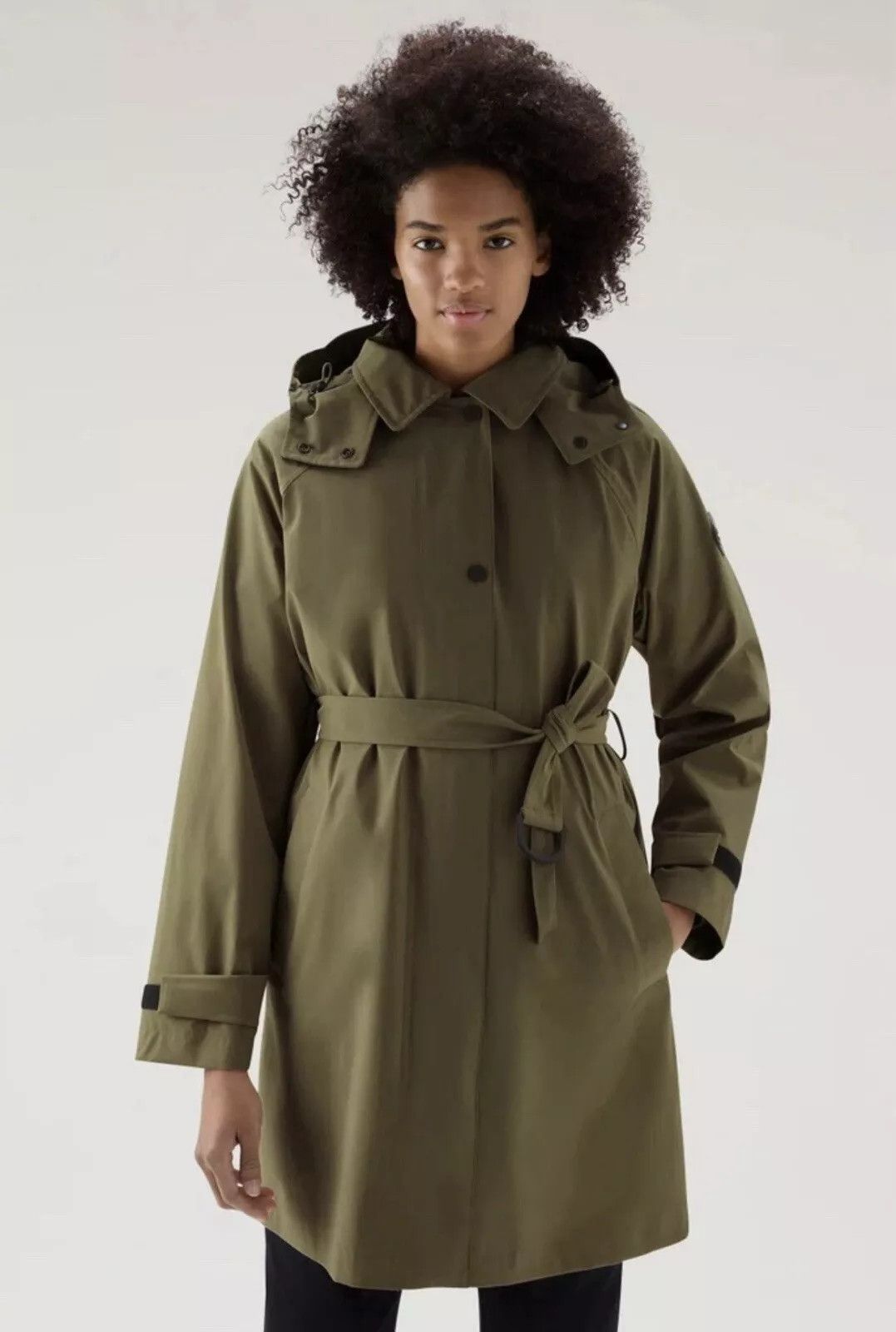 Woolrich Woolen Mills Woolrich Fayette Light Coat Green Membrane Women’s – Size M Size M / US 6-8 / IT 42-44 - 1 Thumbnail