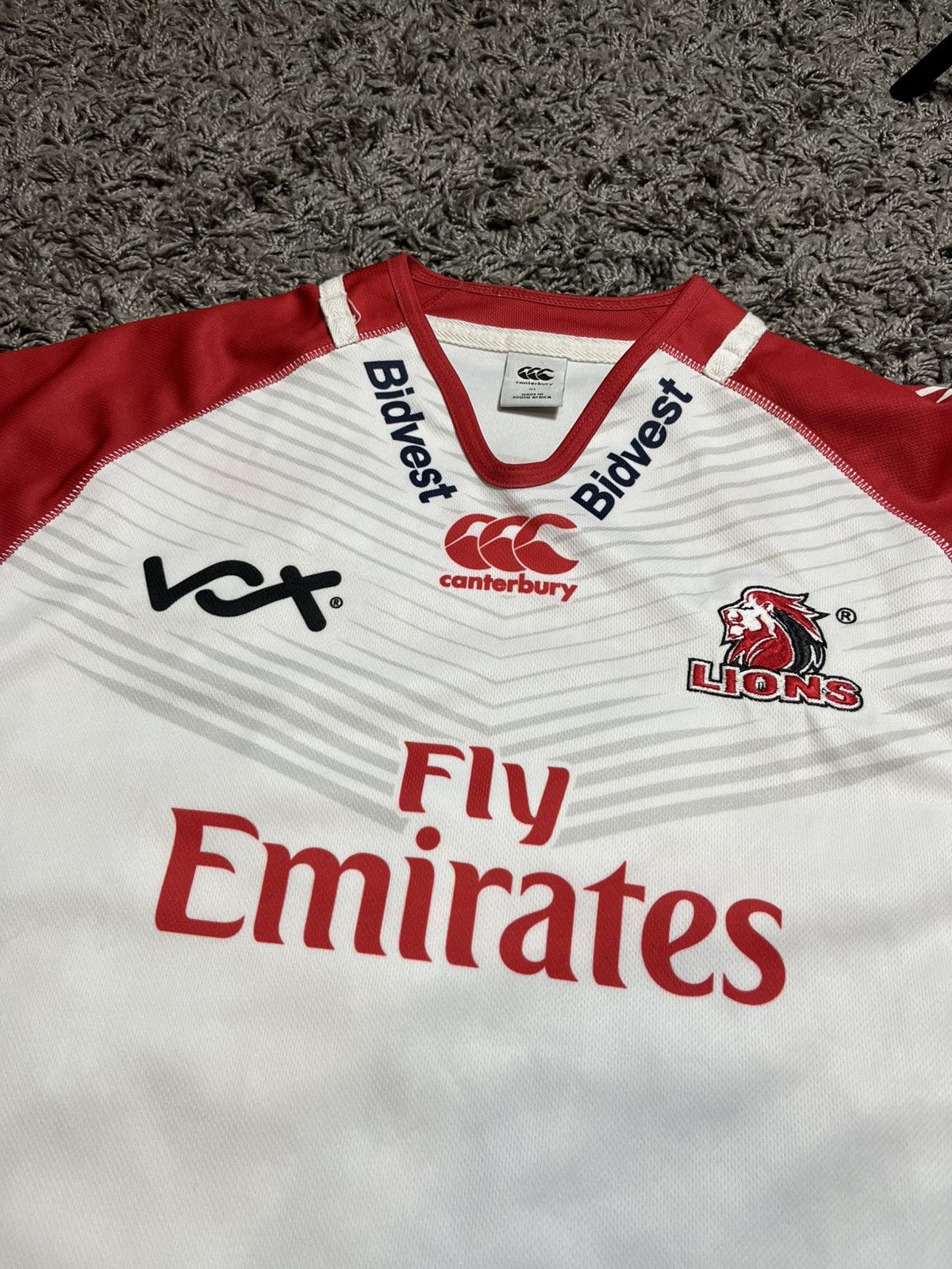 Canterbury of New Zealand × Vintage GOLDEN LIONS REGBY UNION CANTERBURRY FLY EMIRATES JERSEY Size US XL / EU 56 / 4 - 2 Thumbnail