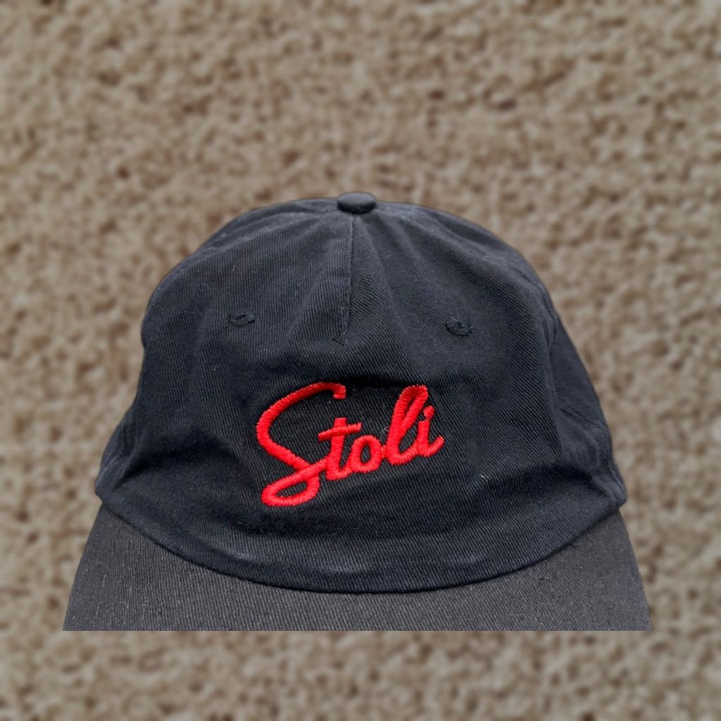 HitWear Hat Cap Adjustable One Size Black Cotton Low Profile Unisex Adults Baseball Cap Logo Vodka Black Twill Vintage: No (avoid extra)