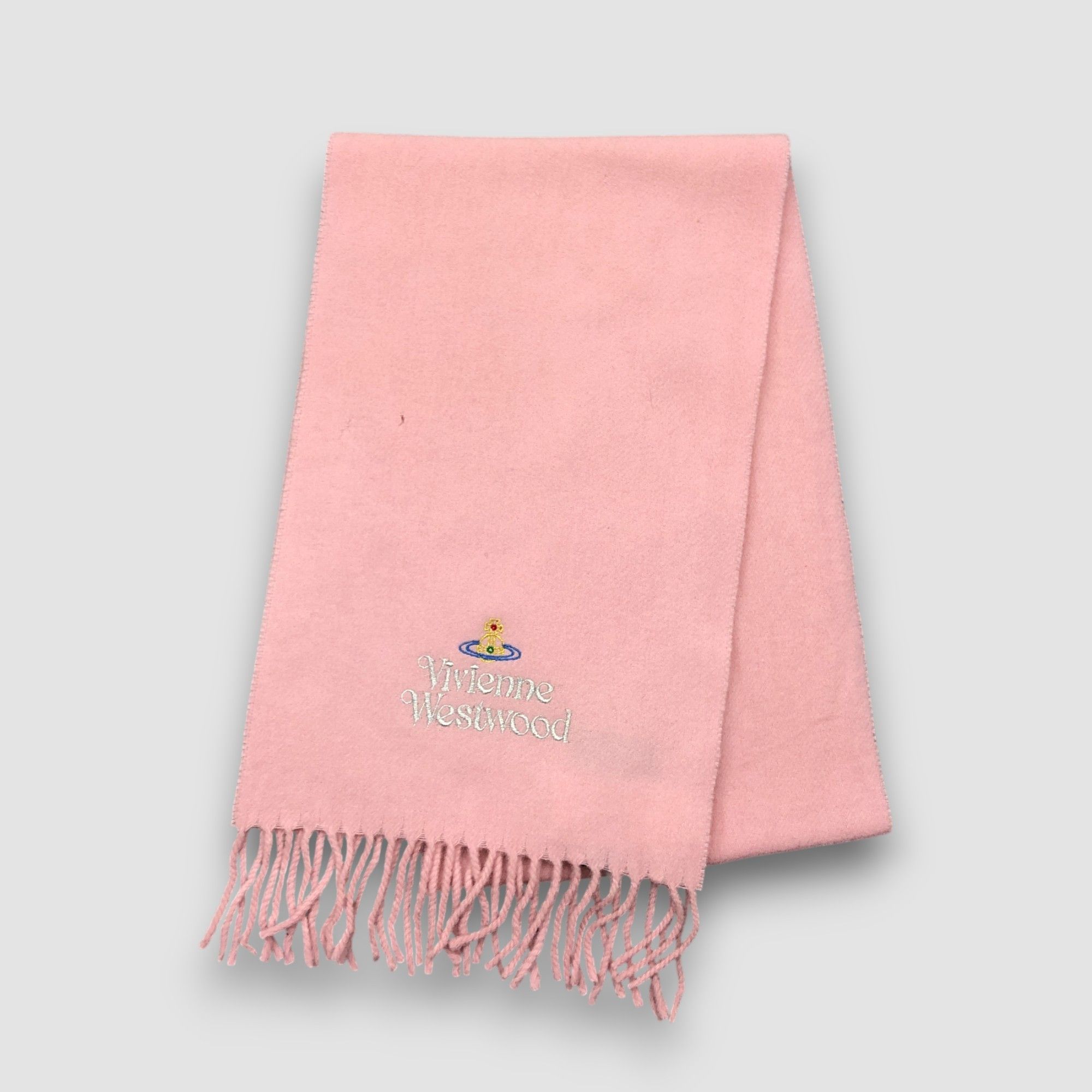 Japanese Brand NWT Vintage Vivienne Westwood Scarf Orbs Wool Neck Scarves Size ONE SIZE - 2 Thumbnail