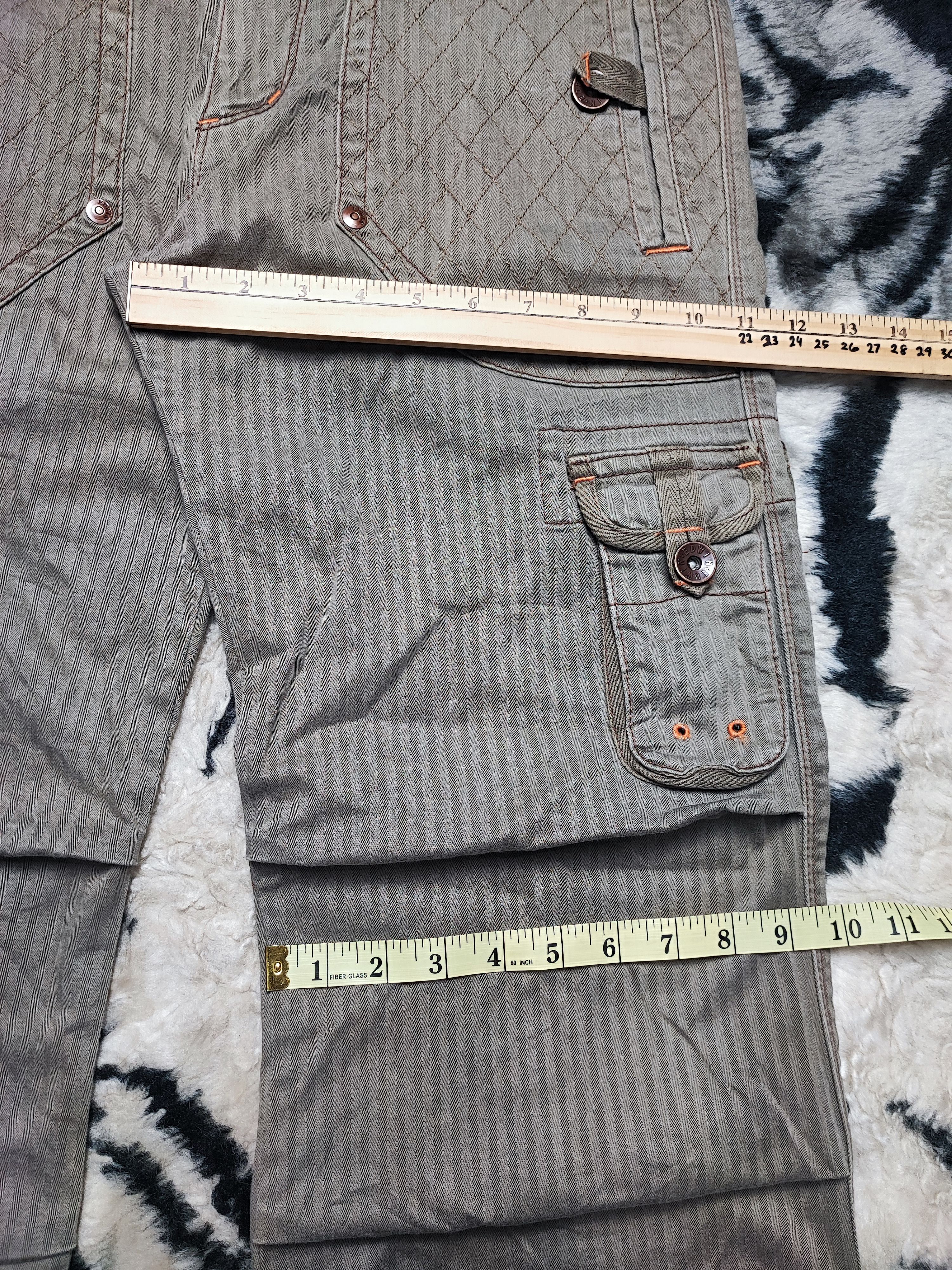Edwin Edwin 505 Khakis Multipocket Pants Olive Green 34x28 Size US 34 / EU 50 - 10 Thumbnail