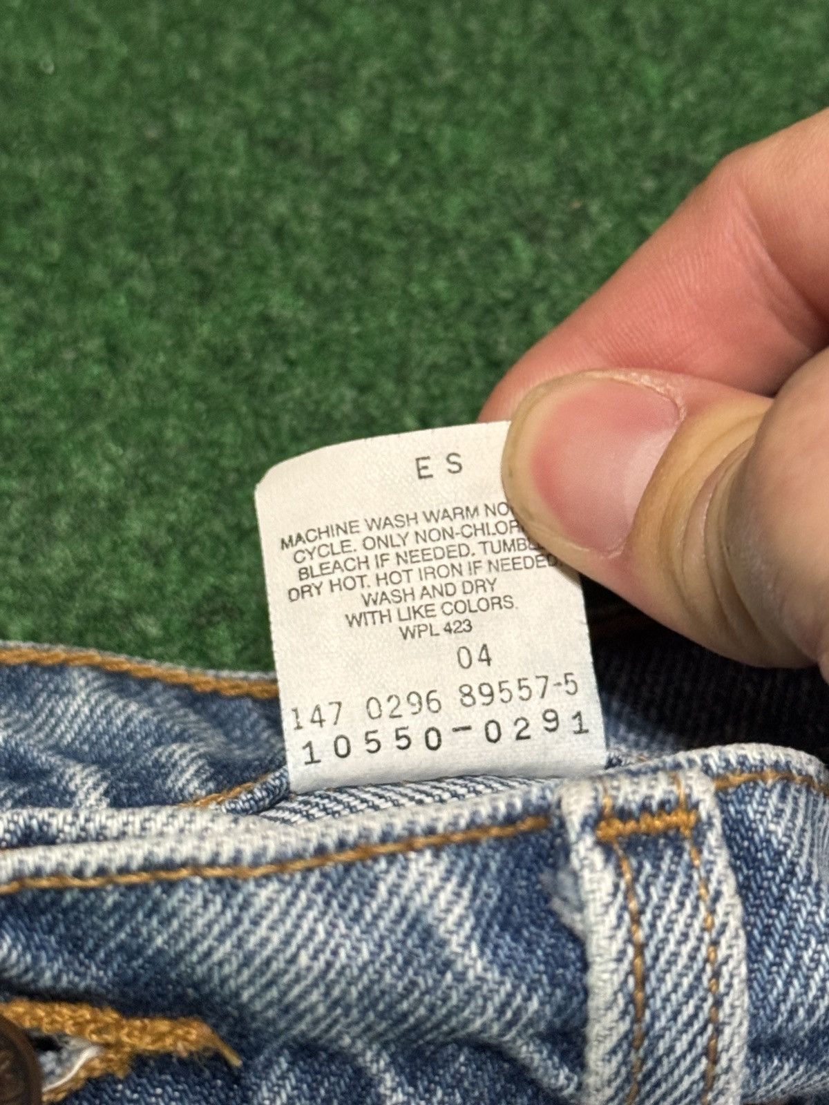 Levi's Vintage Clothing Vintage 90s Levi’s 550 Relaxed Fit Taper 28x30 Denim Jeans Size 30" / US 8 / IT 44 - 5 Thumbnail