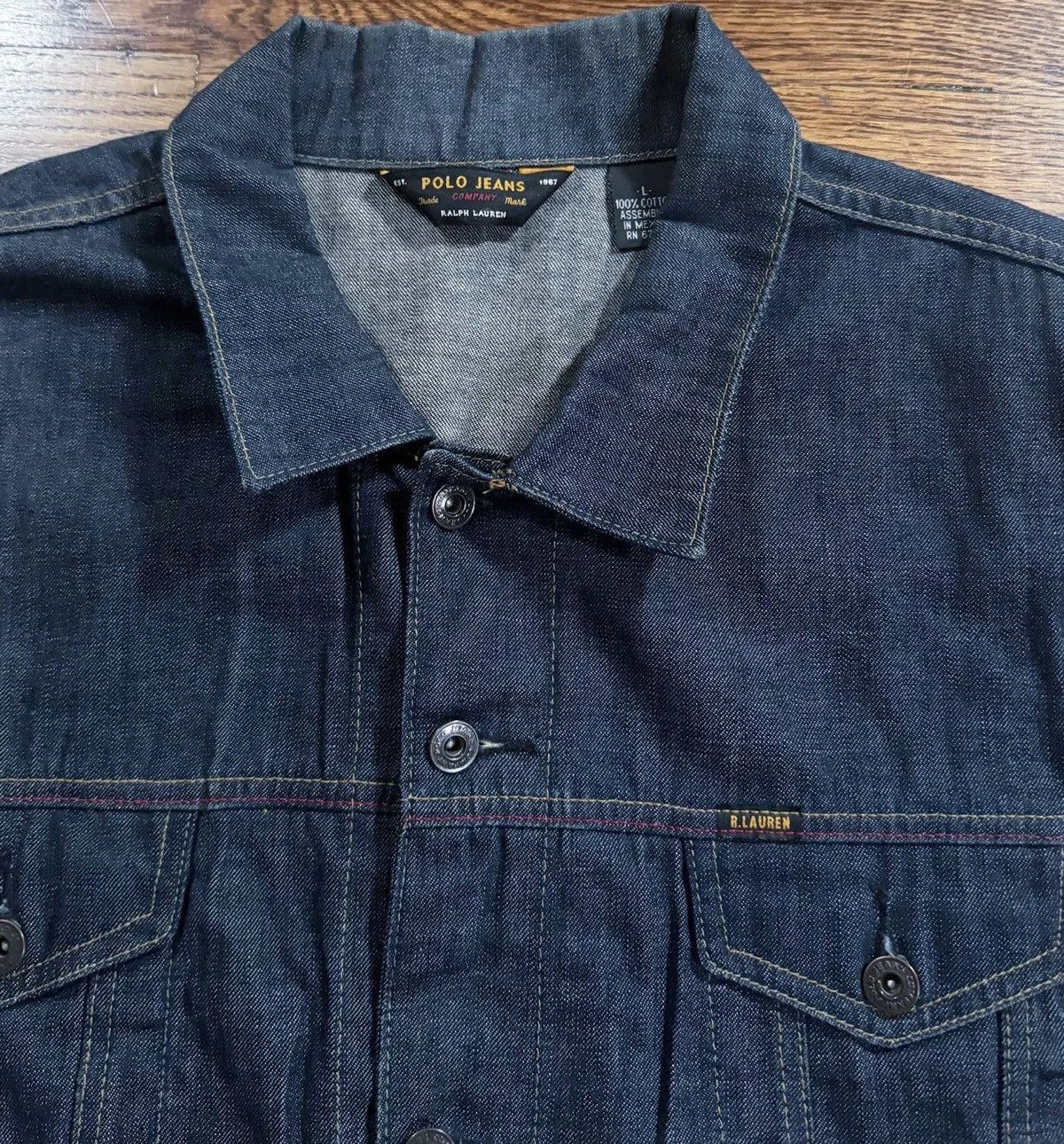 Polo Ralph Lauren Vintage Polo Ralph Lauren Jeans Co Blue Denim Jacket Large Size US L / EU 52-54 / 3 - 2 Thumbnail