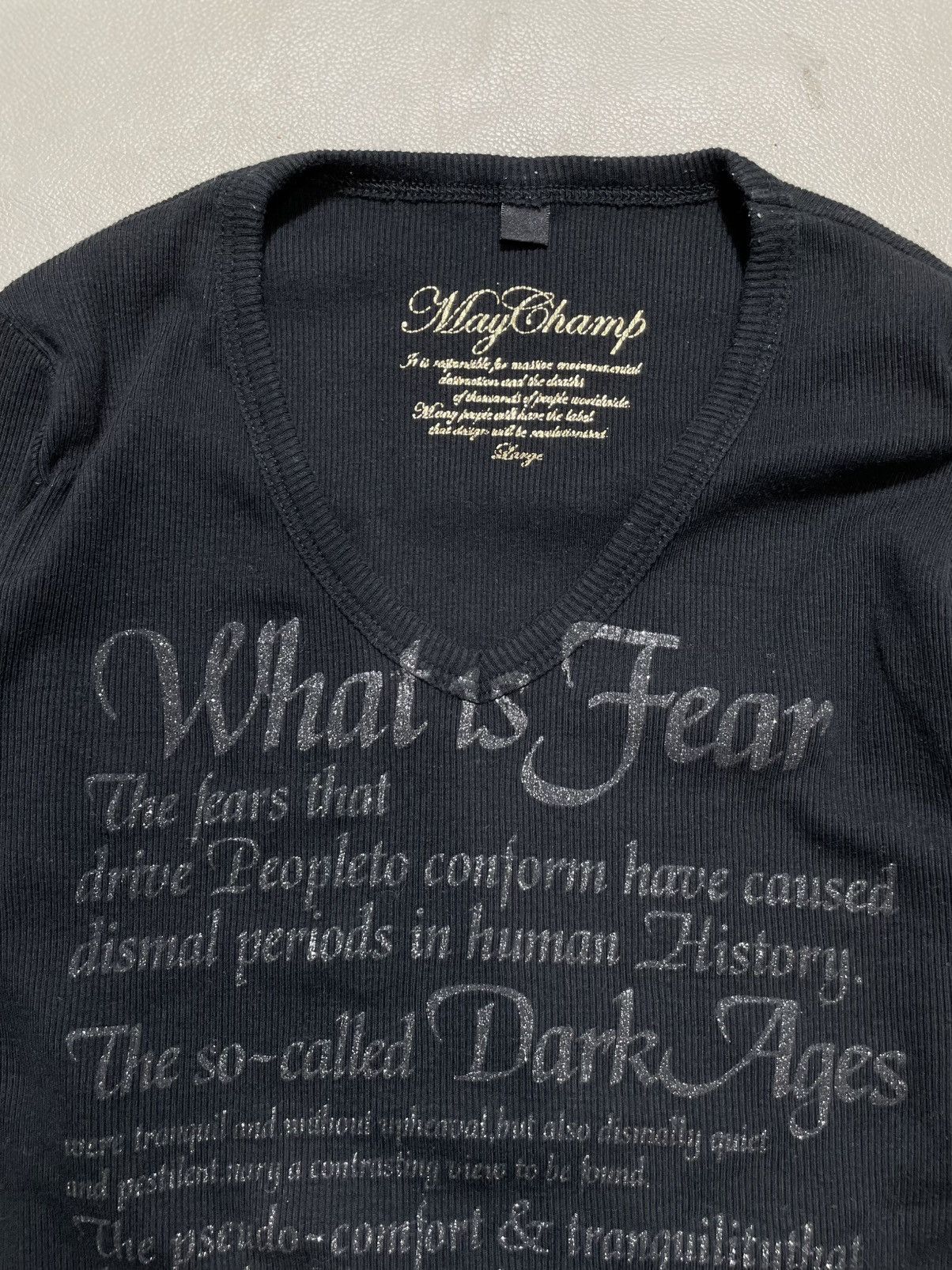 Hysteric Glamour What is Fear Poem Long Sleeve Japan Size L / US 10 / IT 46 - 2 Thumbnail