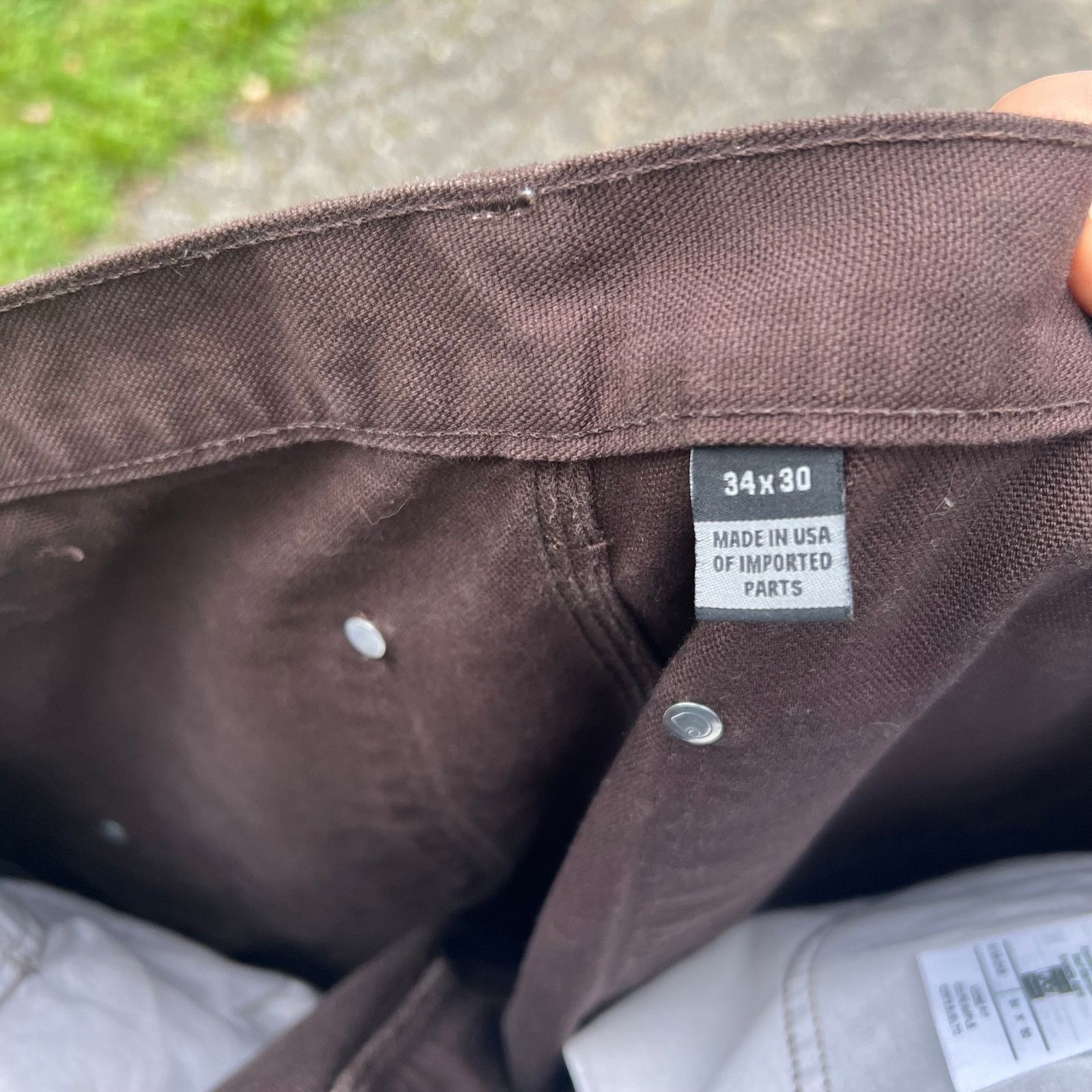 Carhartt × Vintage Vintage carhartt brown double knee work wear carpenter pants Size US 34 / EU 50 - 6 Thumbnail