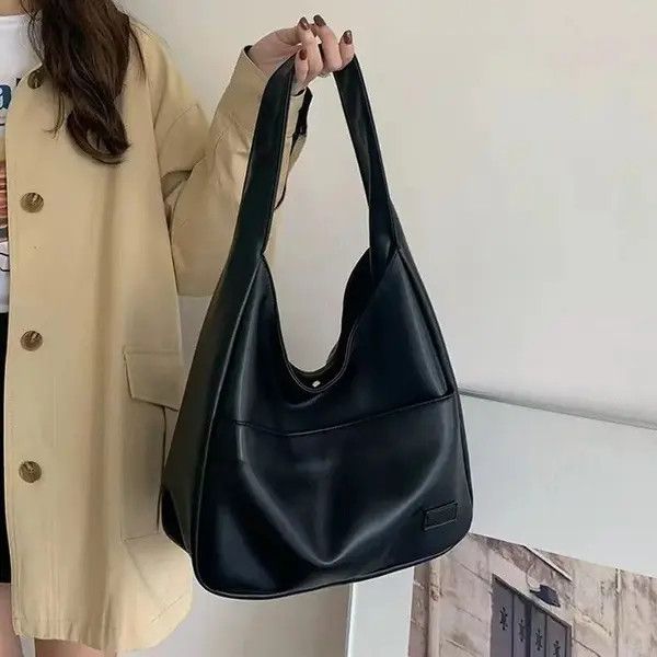 VIBE Retro texture multifunctional Black shoulder bag Size ONE SIZE - 2 Thumbnail