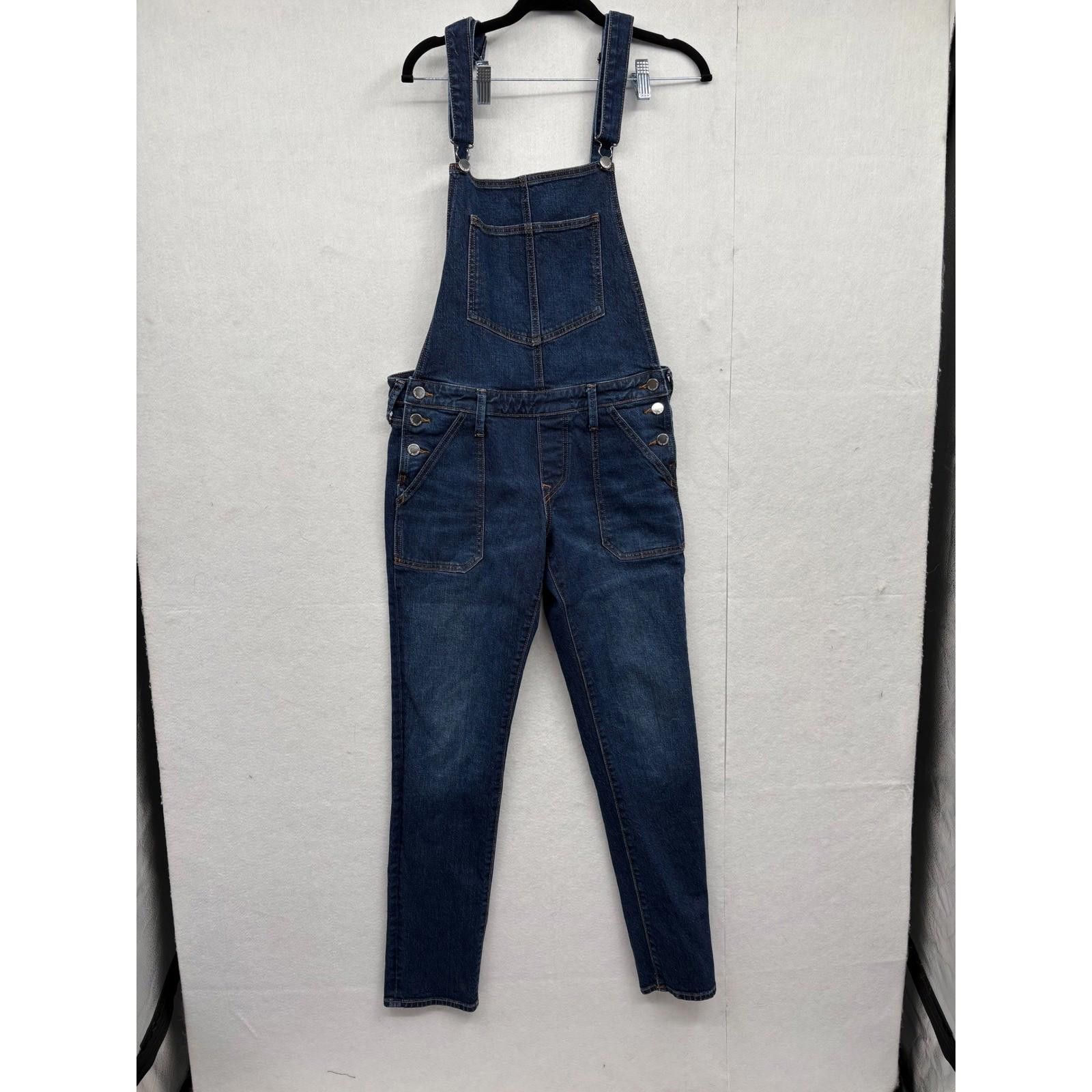 True Religion TRUE RELIGION Women Blue Denim Bib Overalls Pants M Size 32" / US 10 / IT 46 - 2 Thumbnail