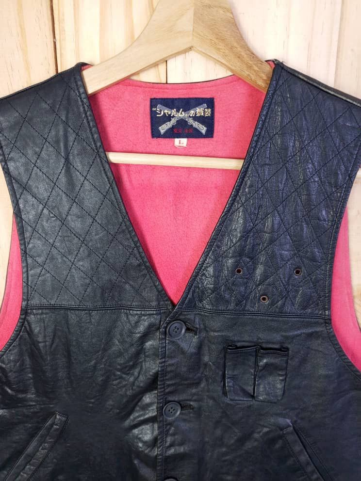 Japanese Brand × Vintage Vintage Japanese Leather Best jacket Size US L / EU 52-54 / 3 - 2 Thumbnail
