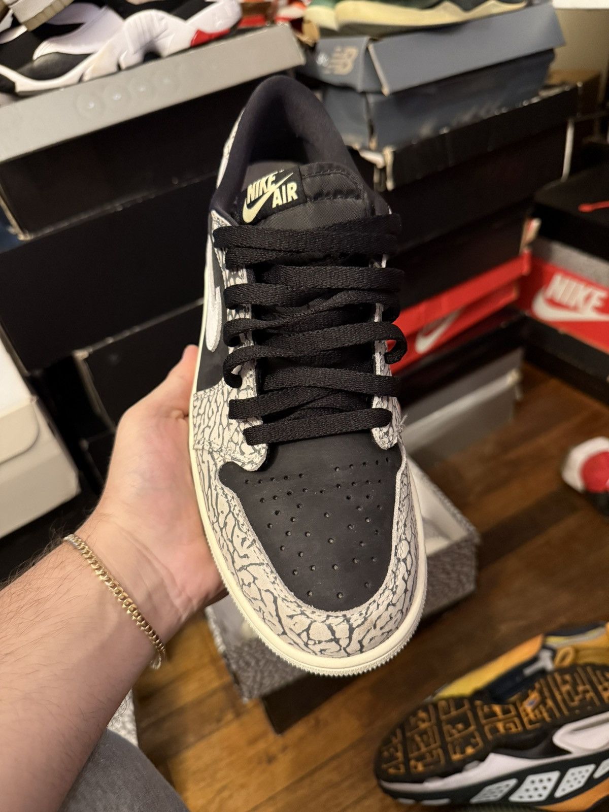 Jordan Brand Jordan 1 low retro OG Cement grey size 9 Size US 9 / EU 42 - 2 Thumbnail
