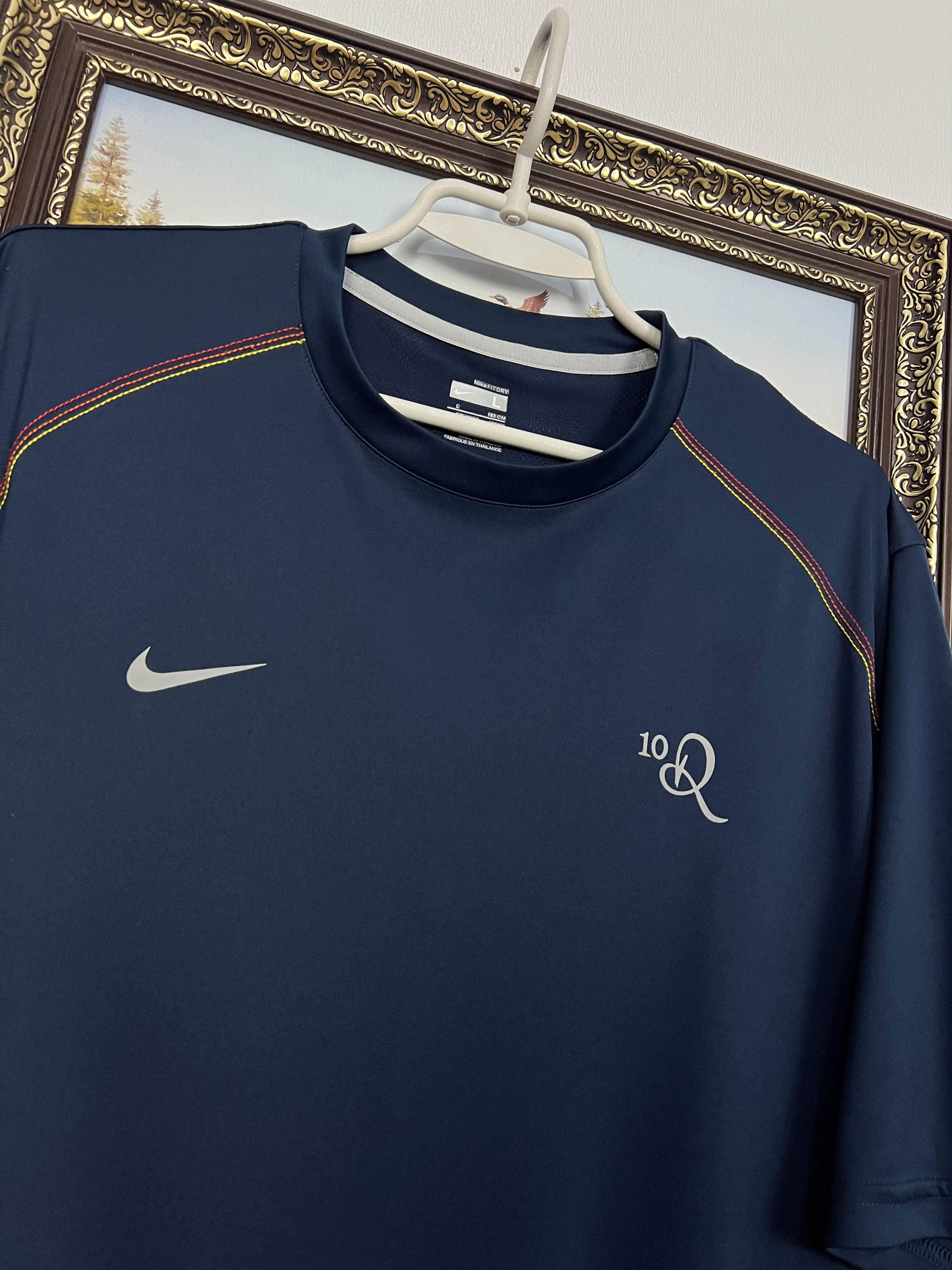 Nike R10 Ronaldinho Football Train Shirt Soccer Jersey Trikot Size US L / EU 52-54 / 3 - 3 Thumbnail