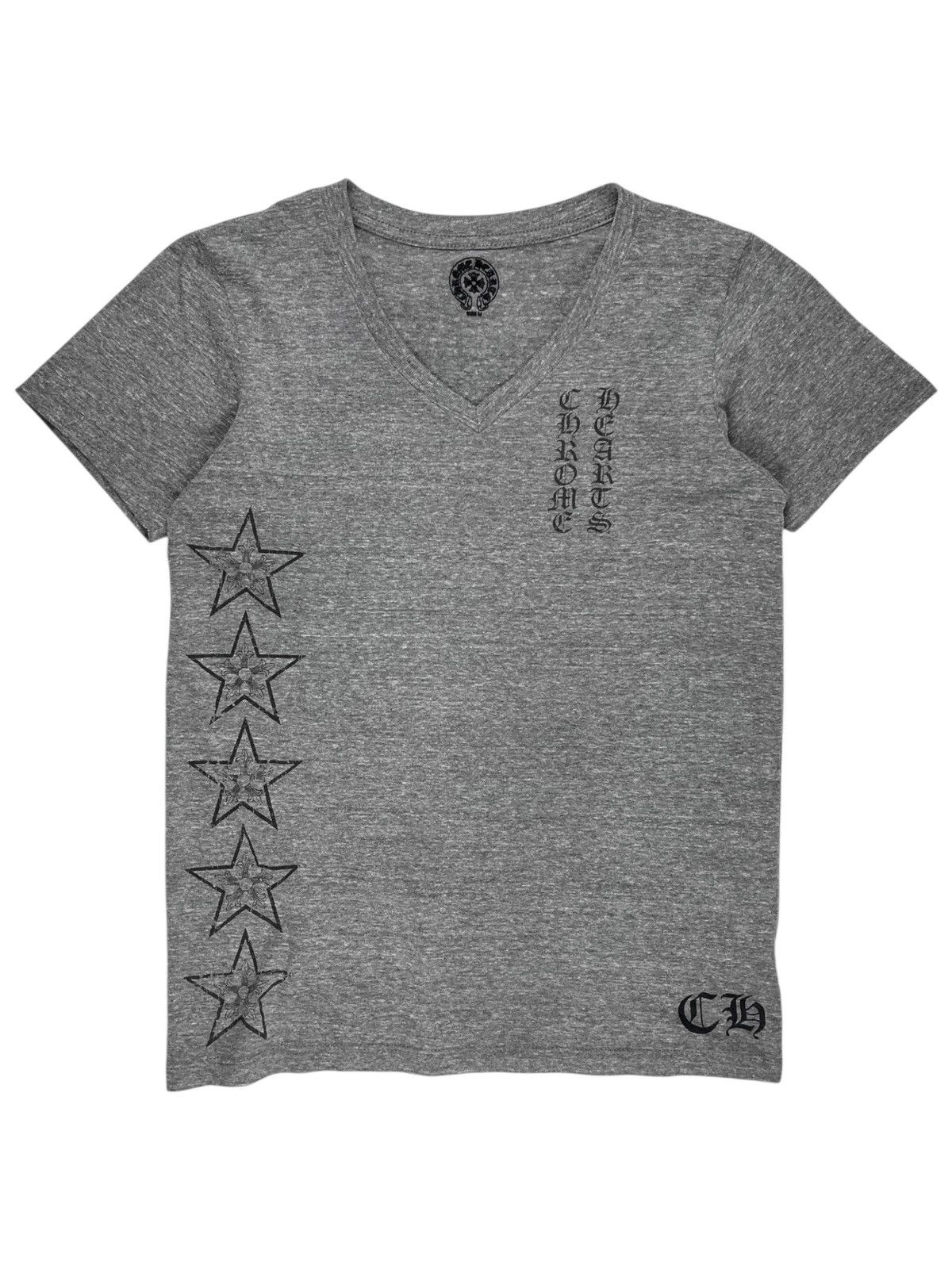 Chrome Hearts × Vintage Vintage Chrome Hearts V Neck Tee | Grailed