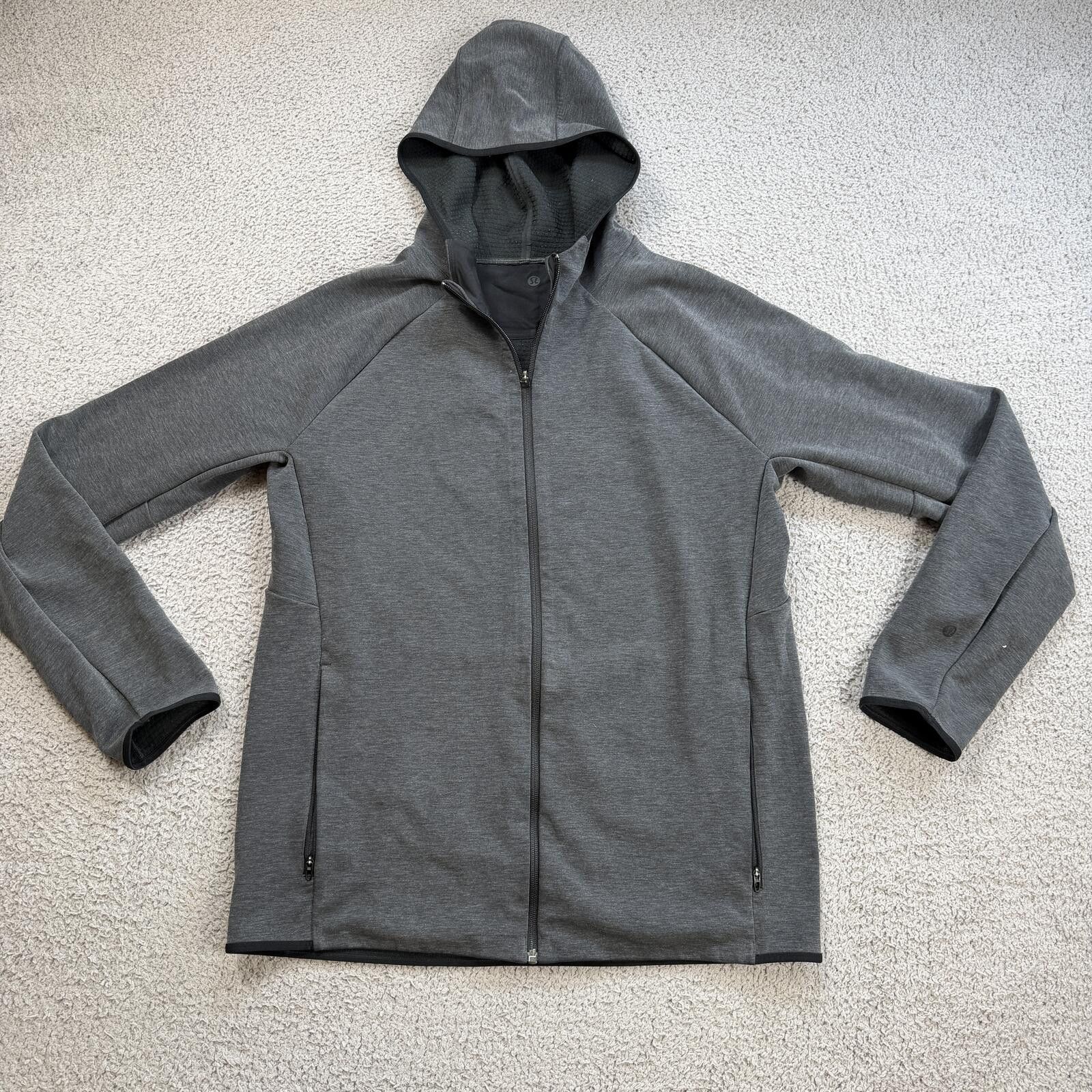 Lululemon Lululemon Mens Full Zip Hoodie Gray Tech Jacket Slim Fit M Size US M / EU 48-50 / 2 - 1 Thumbnail