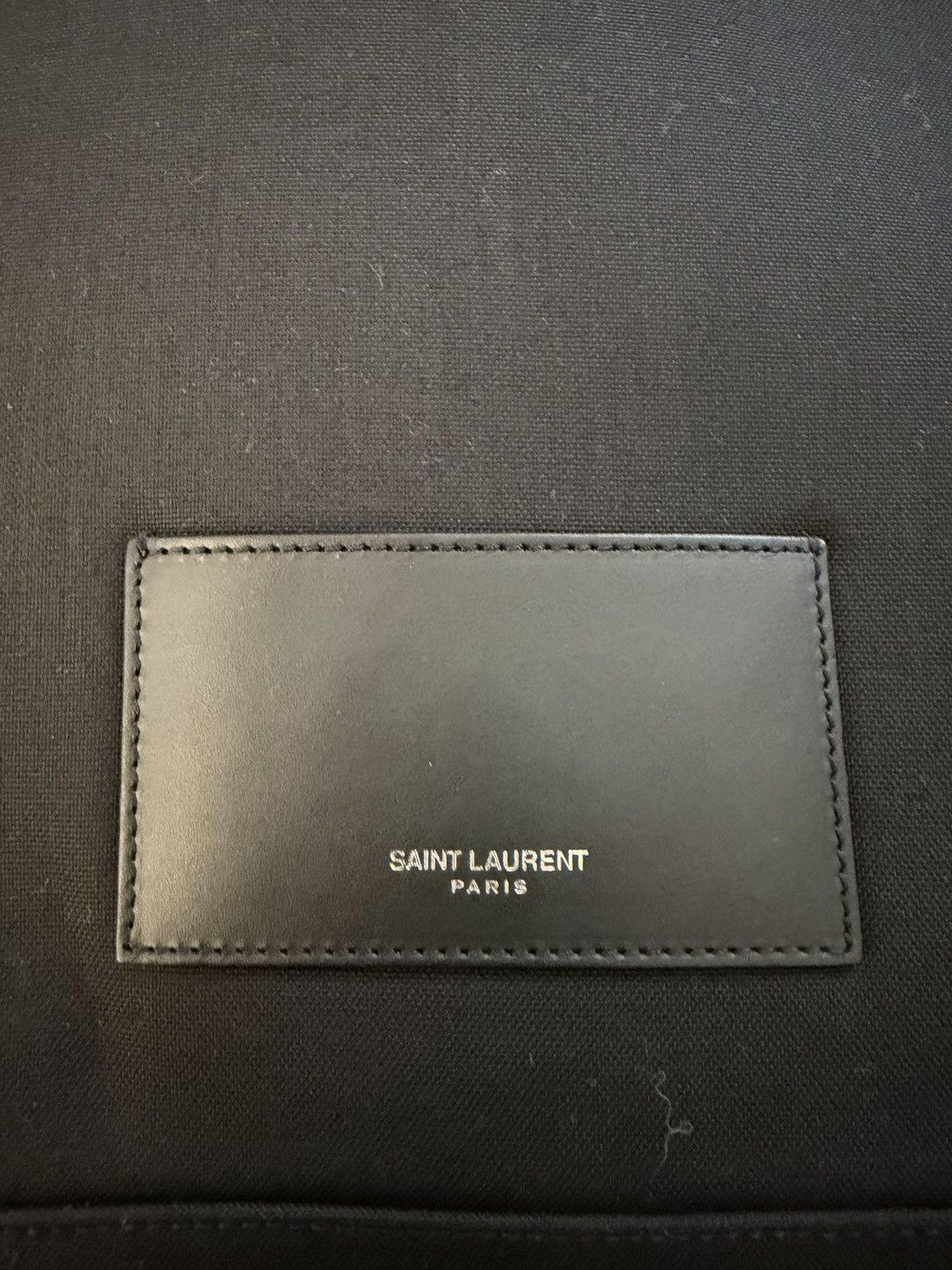 Saint Laurent Paris Saint Laurent embroidered city backpack in canvas Size ONE SIZE - 4 Thumbnail