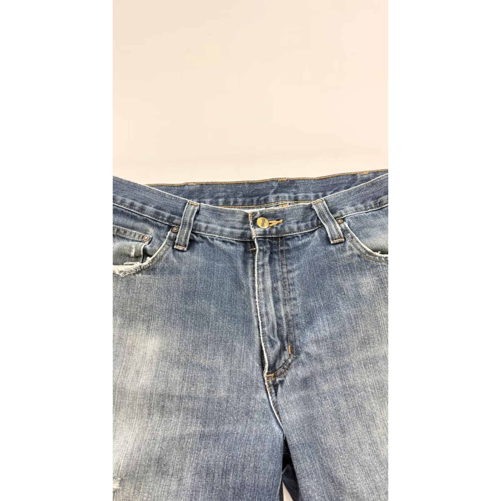 Carhartt Carhartt Jeans Mens 36x30 Blue Workwear Denim Relaxed Fit Distressed Faded Size US 36 / EU 52 - 6 Thumbnail