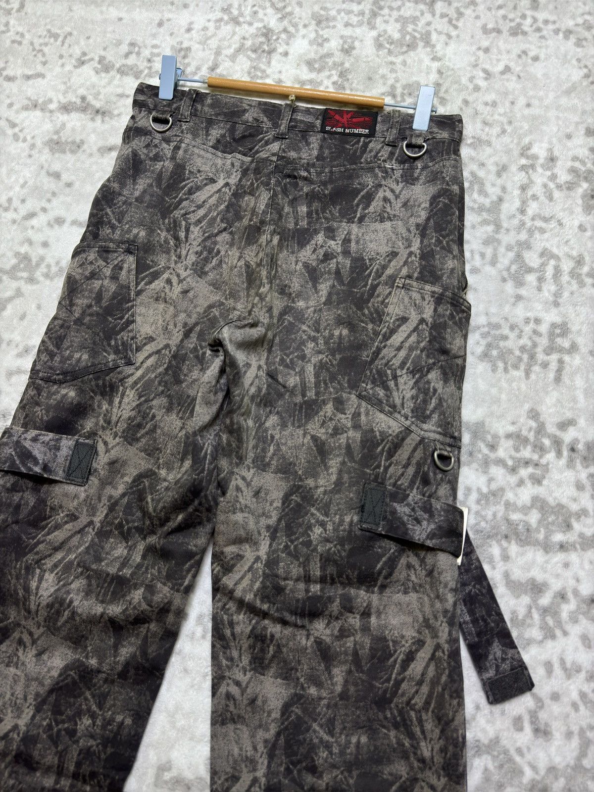 Hysteric Glamour Y2K Slash Number Smoked Bondage Cargo Pants Japanese Punk Size US 28 / EU 44 - 10 Thumbnail