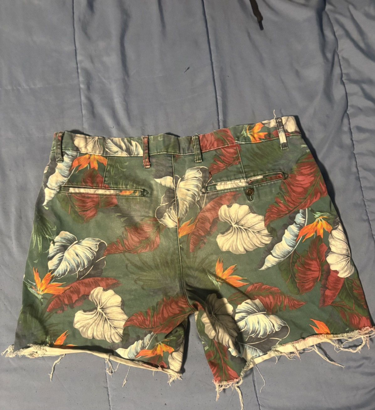 Gap Gap Men's Chino Shorts Floral Print Flat Front Casual Size US 31 - 9 Thumbnail