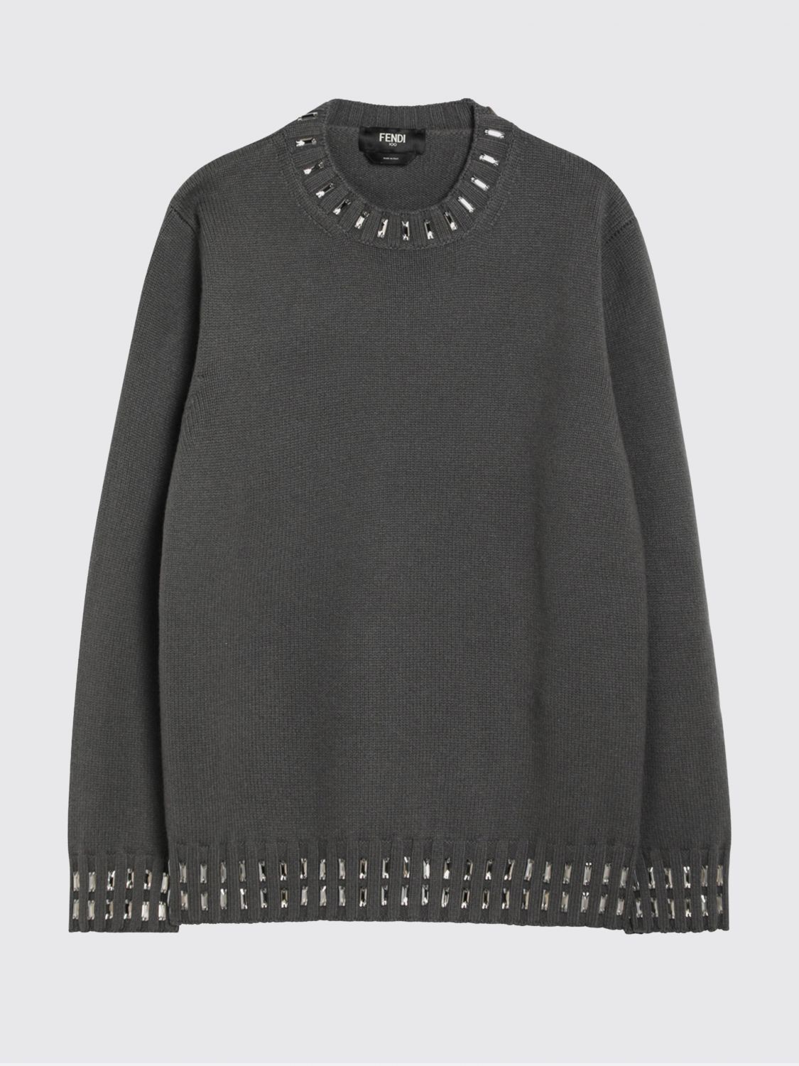 Fendi Fendi Sweater Men Grey Size US L / EU 52-54 / 3 - 1 Thumbnail