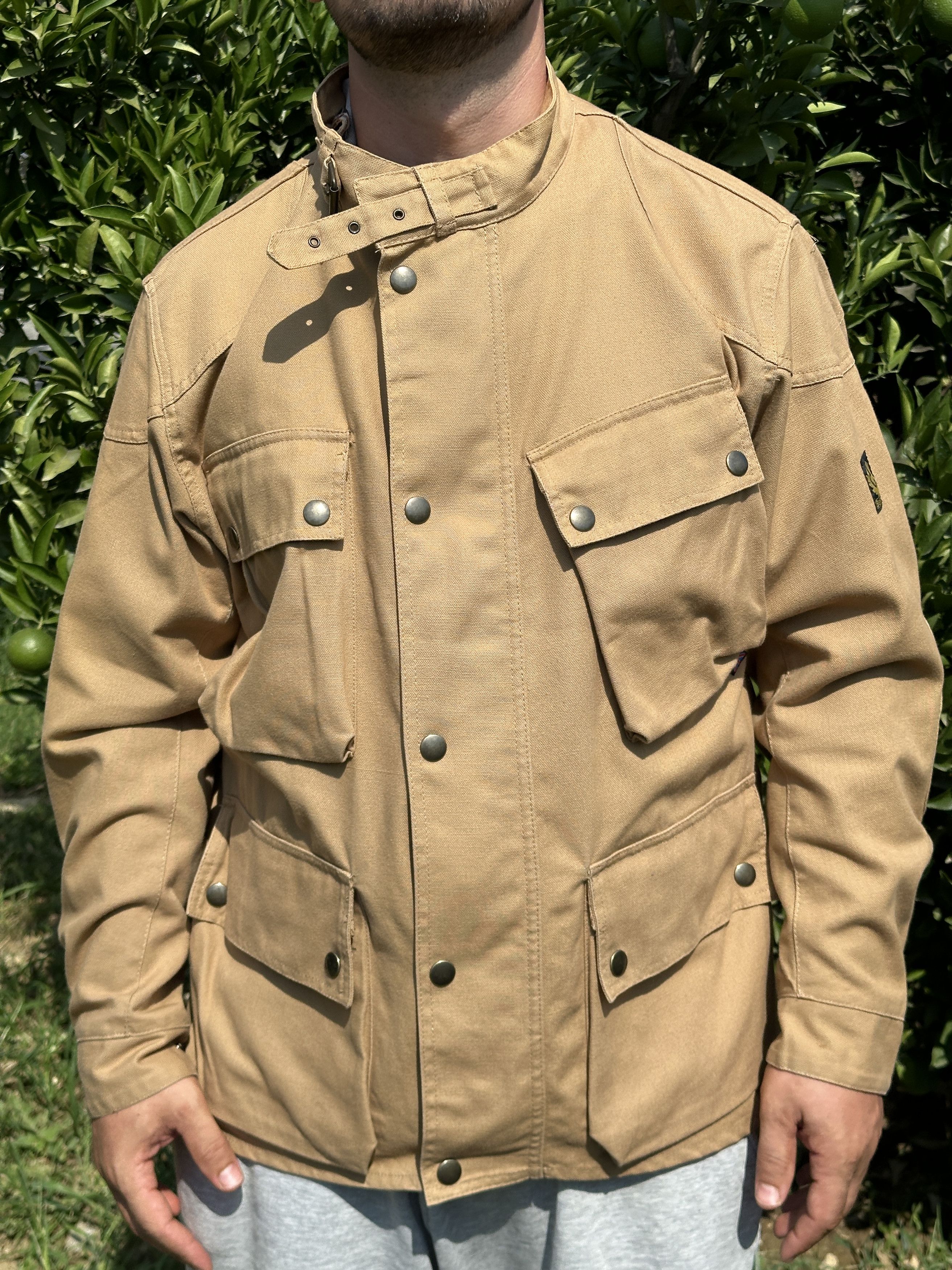 Belstaff Knit Cotton Belstaff Motorcycle Biker Jacket Coat Size M Size US M / EU 48-50 / 2 - 13 Thumbnail
