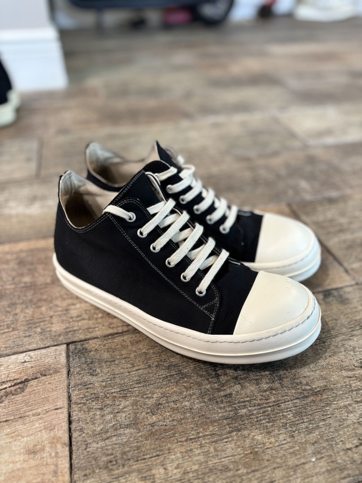 Rick Owens Drkshdw Rick Owens Ramones Low Top Sneakers SS21 New 41