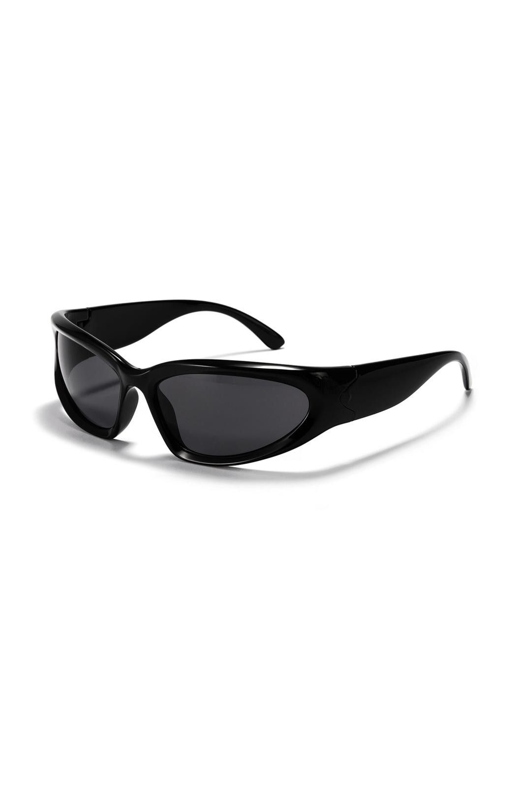 Japanese Brand Vintage Y2k Avant Garde Futuristic Black Sunglasses Unisex Size ONE SIZE - 1 Thumbnail